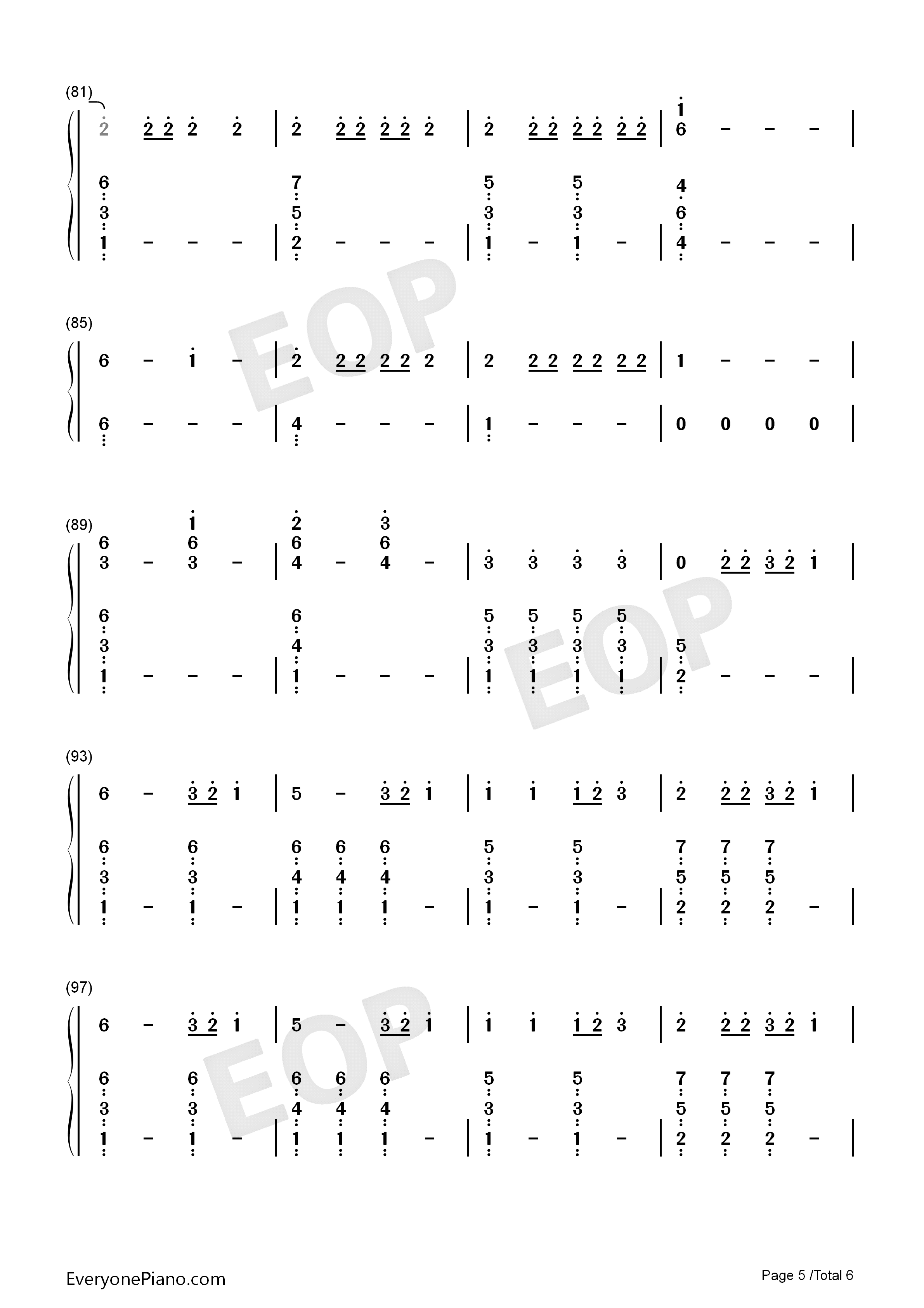 I_Said_Hi钢琴简谱_Amy_Shark演唱