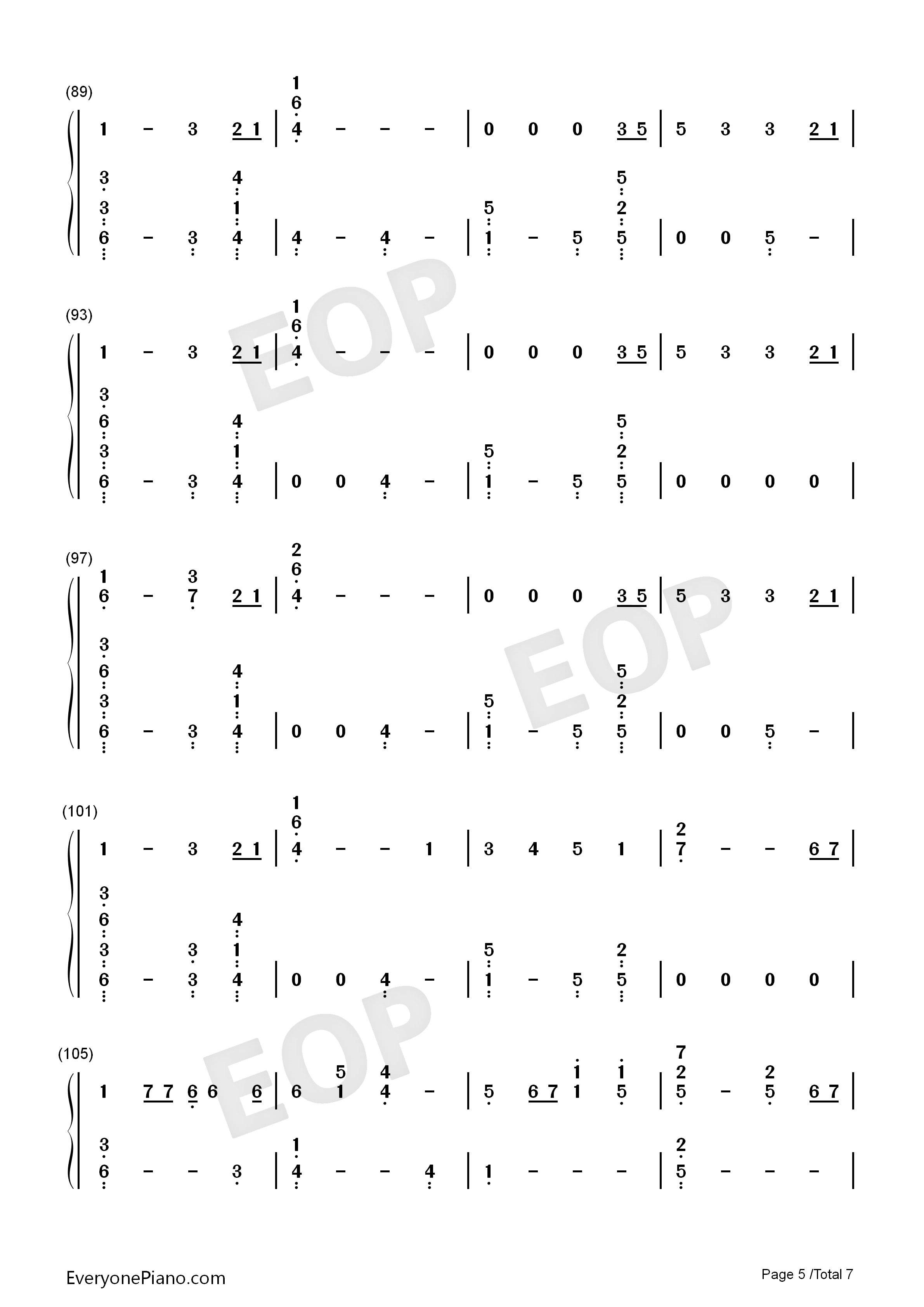 Waste_It_On_Me钢琴简谱_Steve_Aoki_BTS演唱