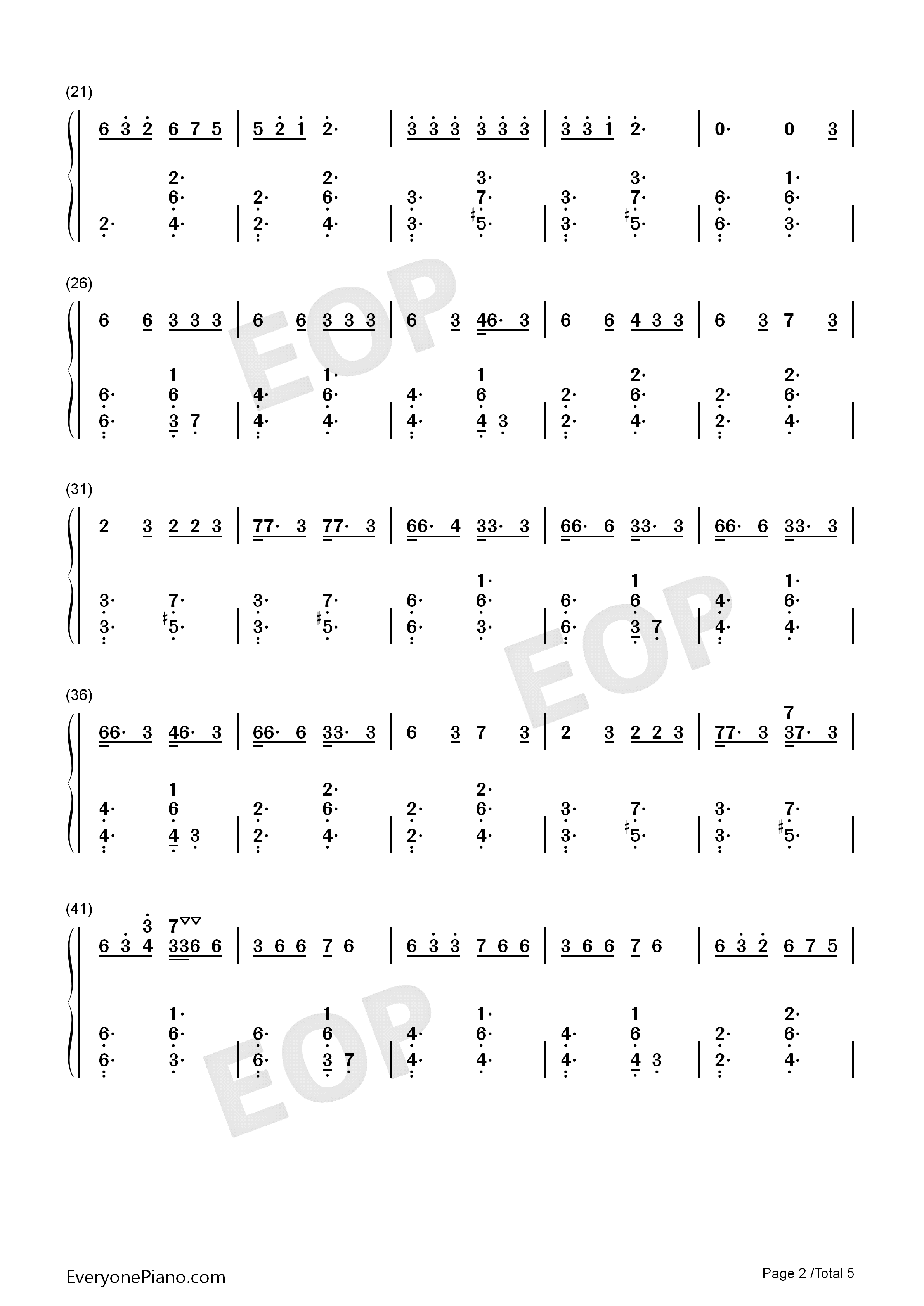 7_Rings钢琴简谱_Ariana_Grande演唱