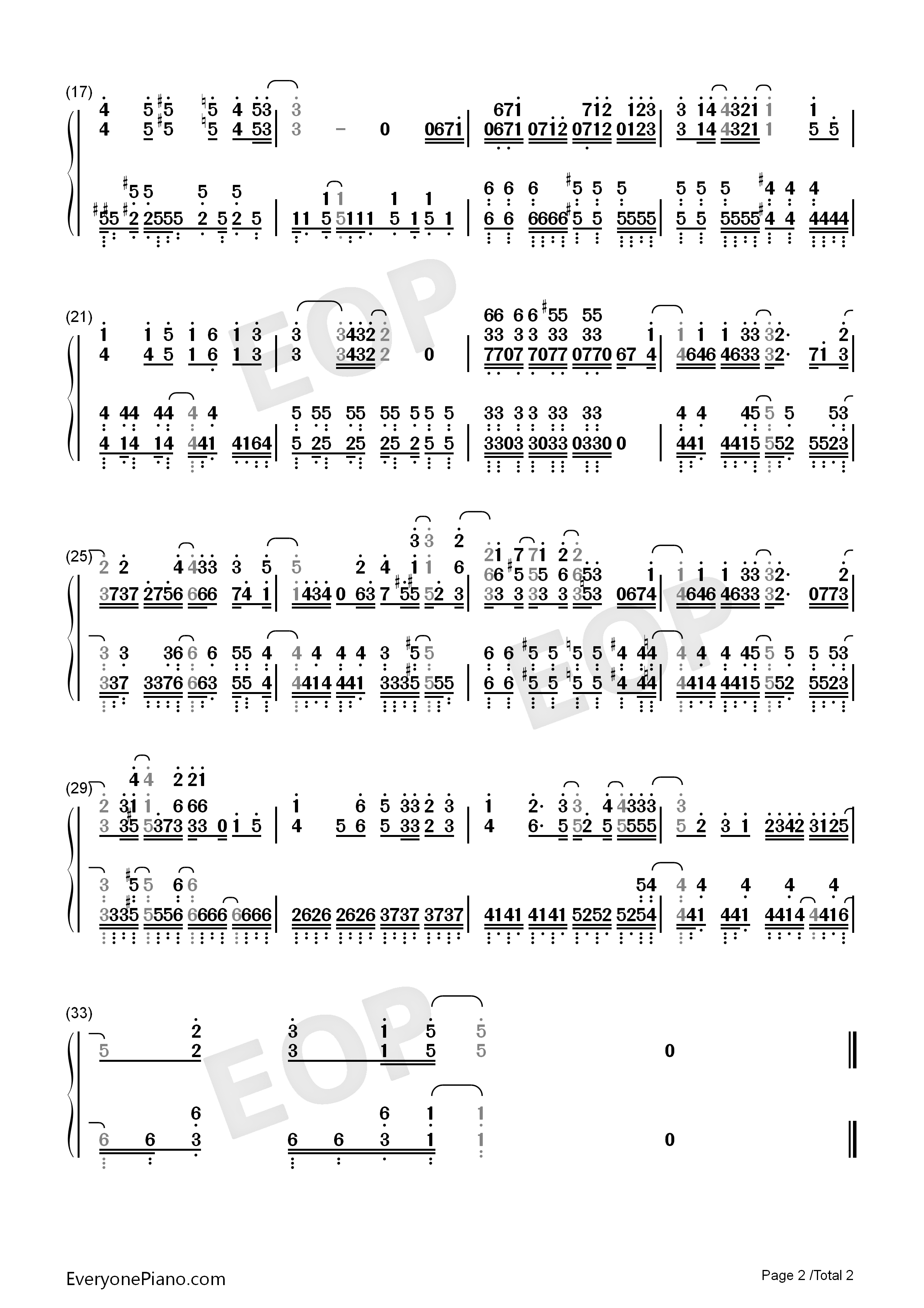エガオノカナタ钢琴简谱_Chiho_majiko演唱