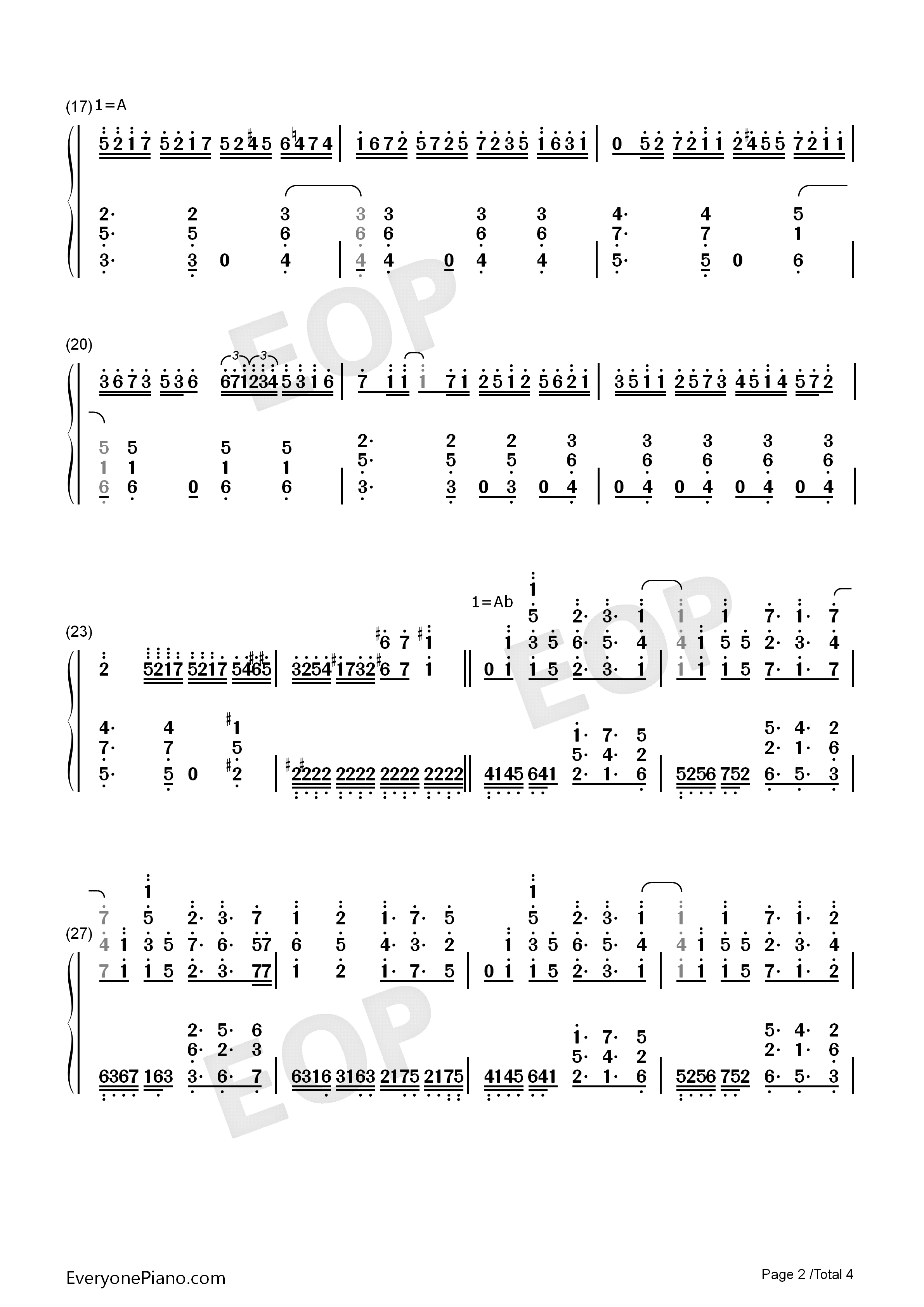 Colorful_Wing钢琴简谱_森嶋优花_大和田仁美_井泽诗织演唱