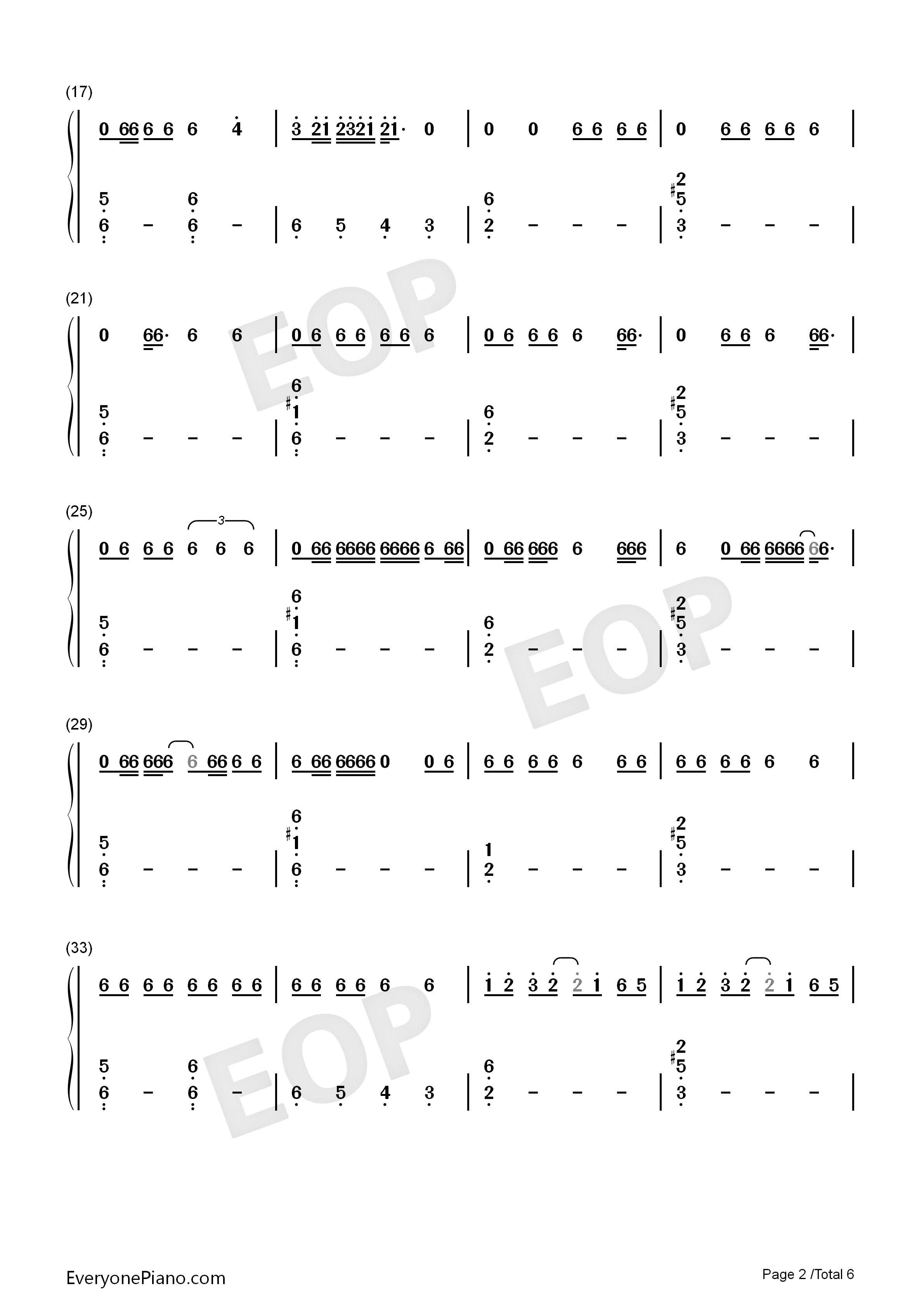 Please_Me钢琴简谱_Cardi_B_Bruno_Mars演唱