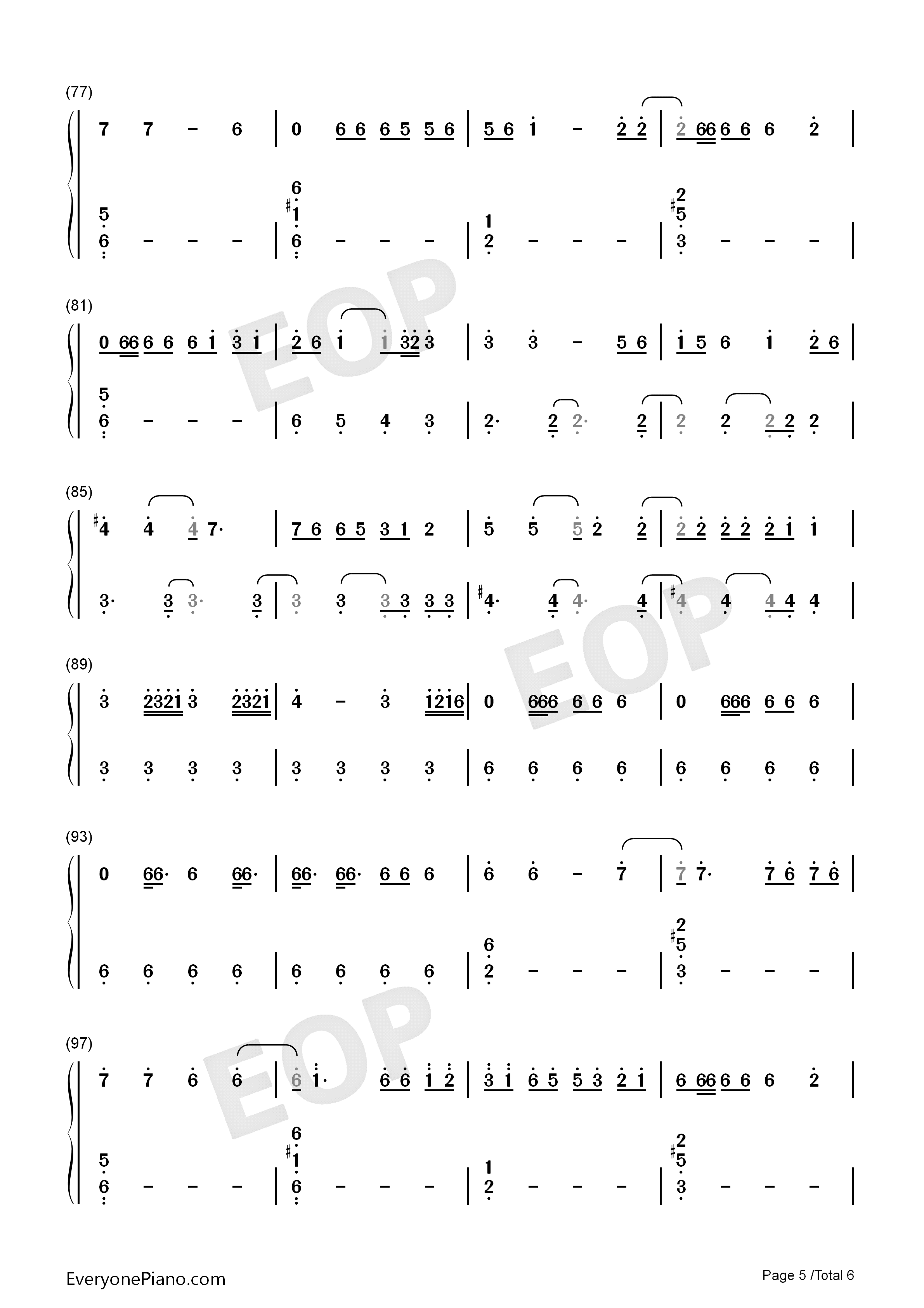 Please_Me钢琴简谱_Cardi_B_Bruno_Mars演唱