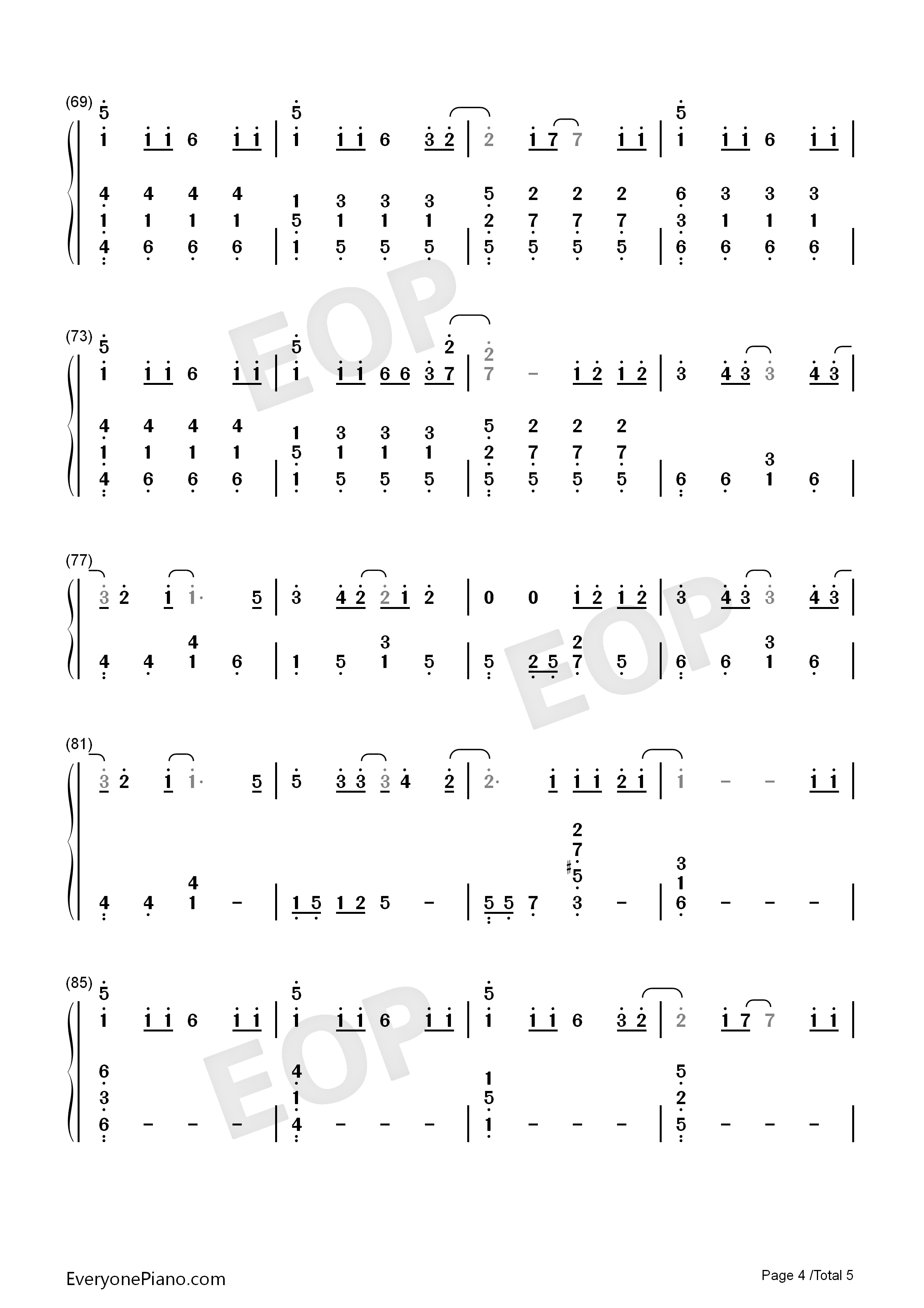 下坠Falling钢琴简谱_Corki演唱