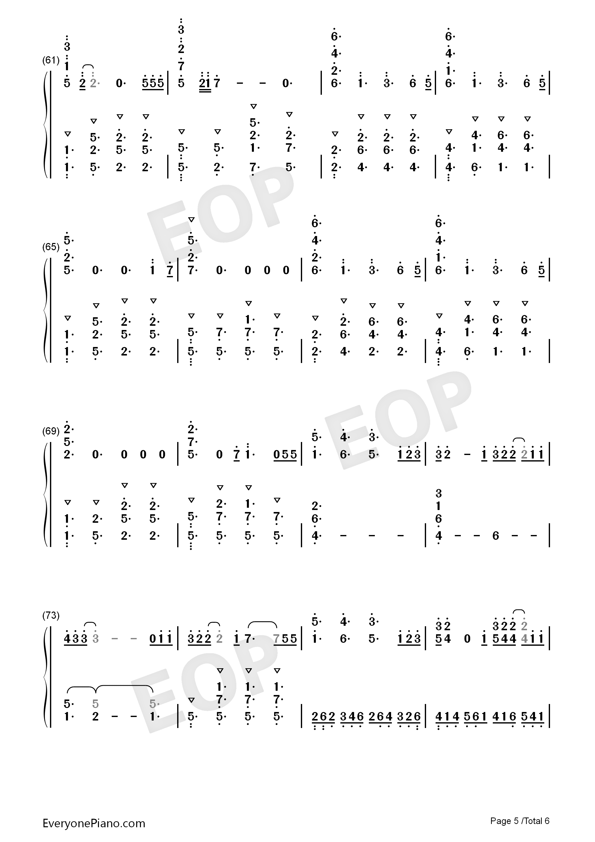 Flux钢琴简谱_Ellie_Goulding演唱