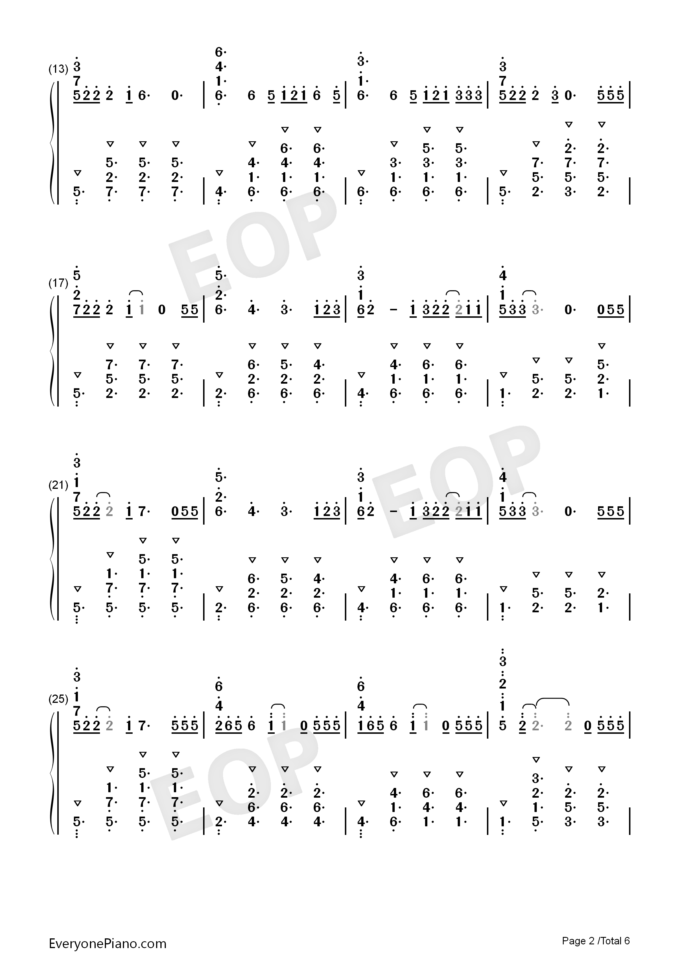 Flux钢琴简谱_Ellie_Goulding演唱