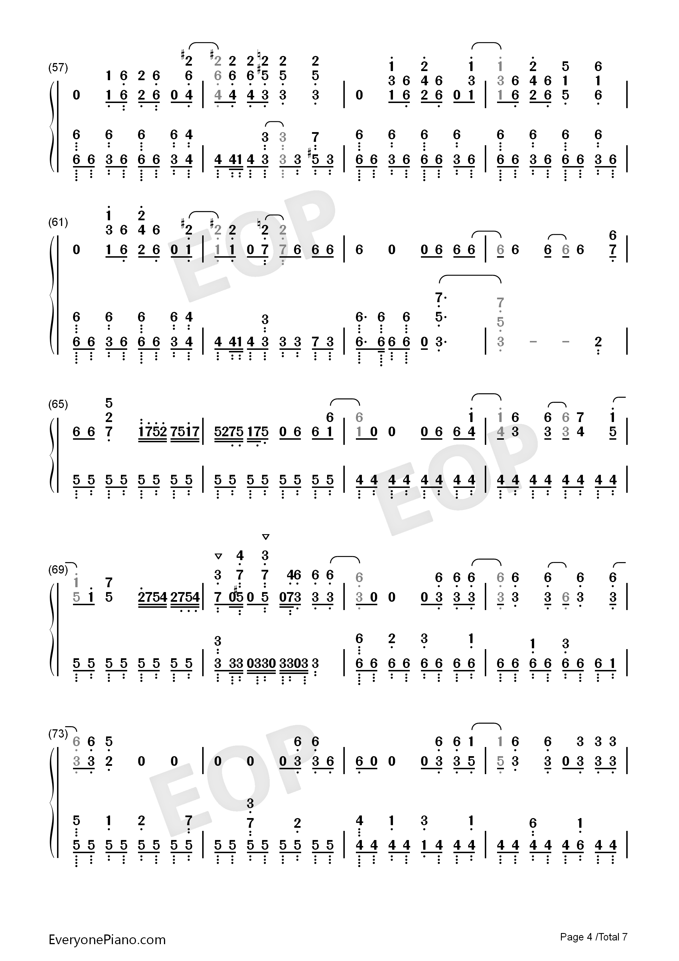 99.9钢琴简谱_MOB_CHOIR_sajou_no_hana演唱