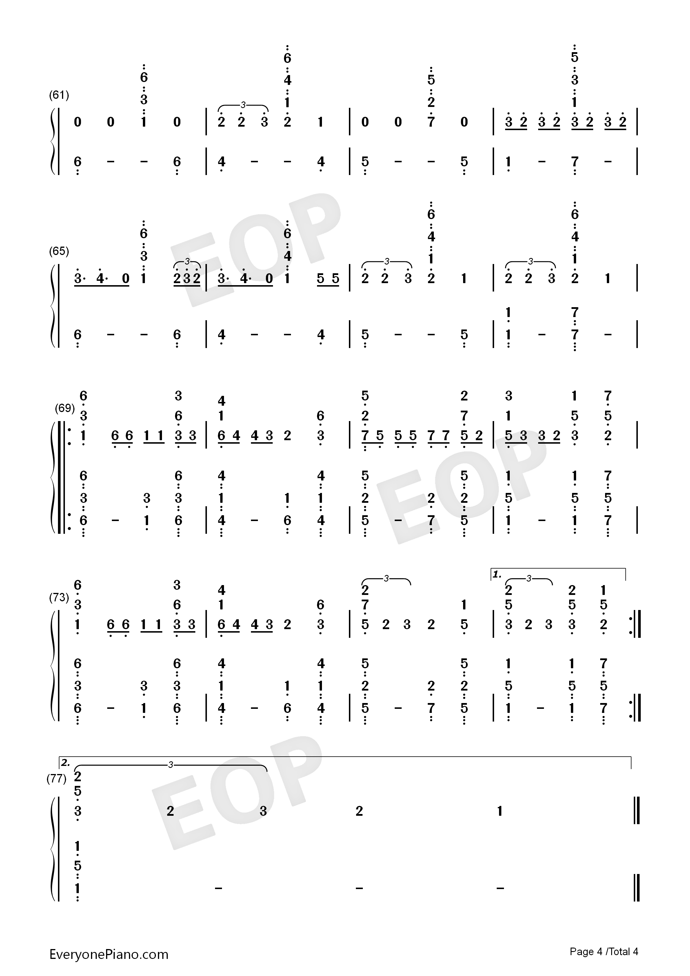 None_Of_My_Business钢琴简谱_Cher_Lloyd演唱