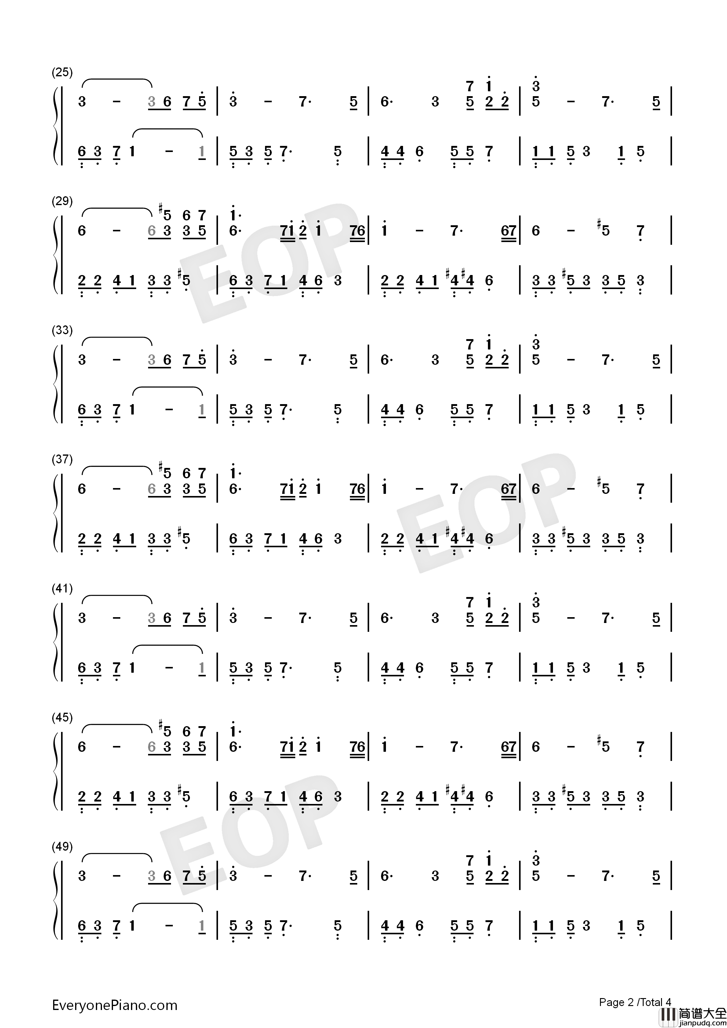 Feeling钢琴简谱_July演唱