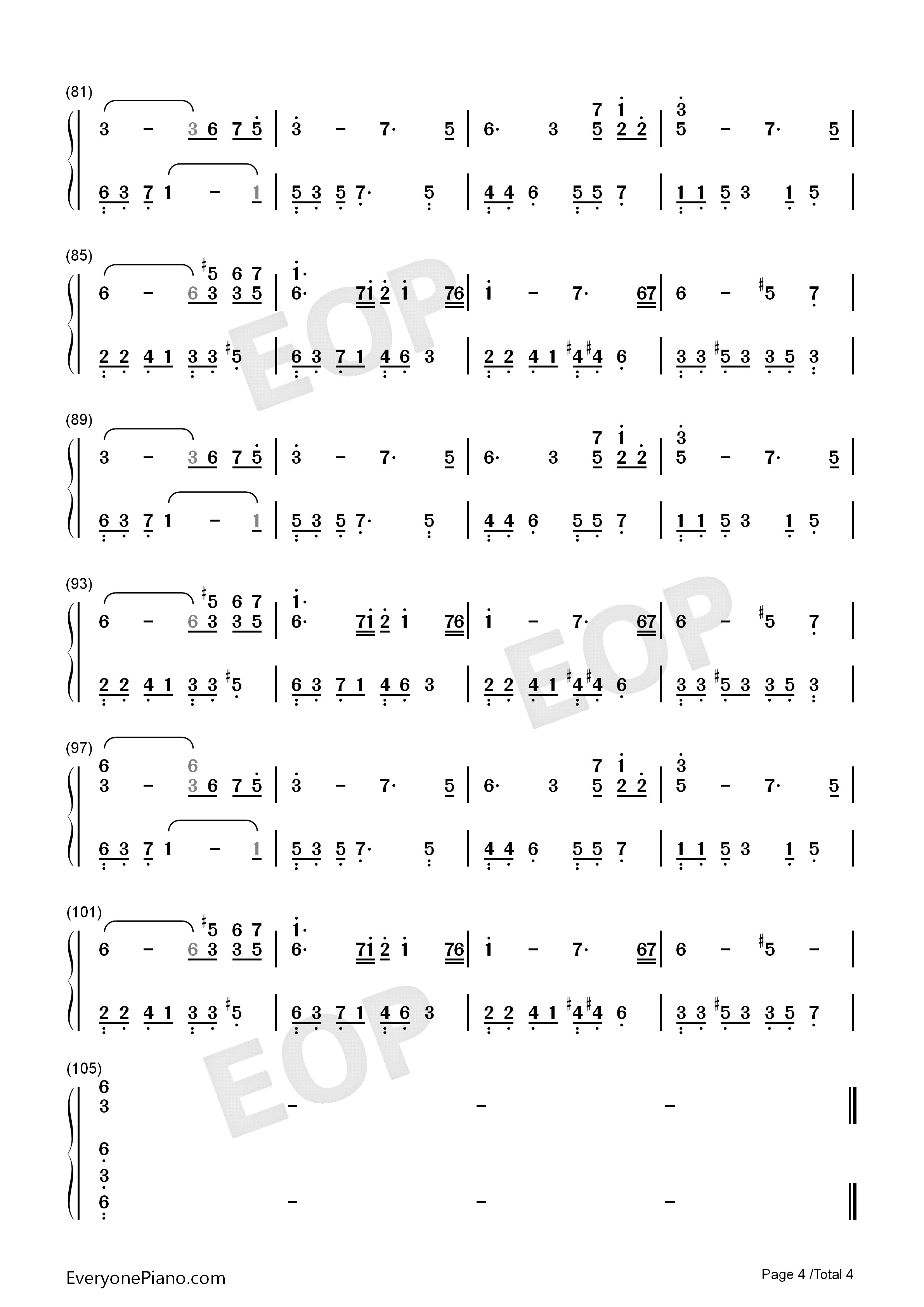 Feeling钢琴简谱_July演唱