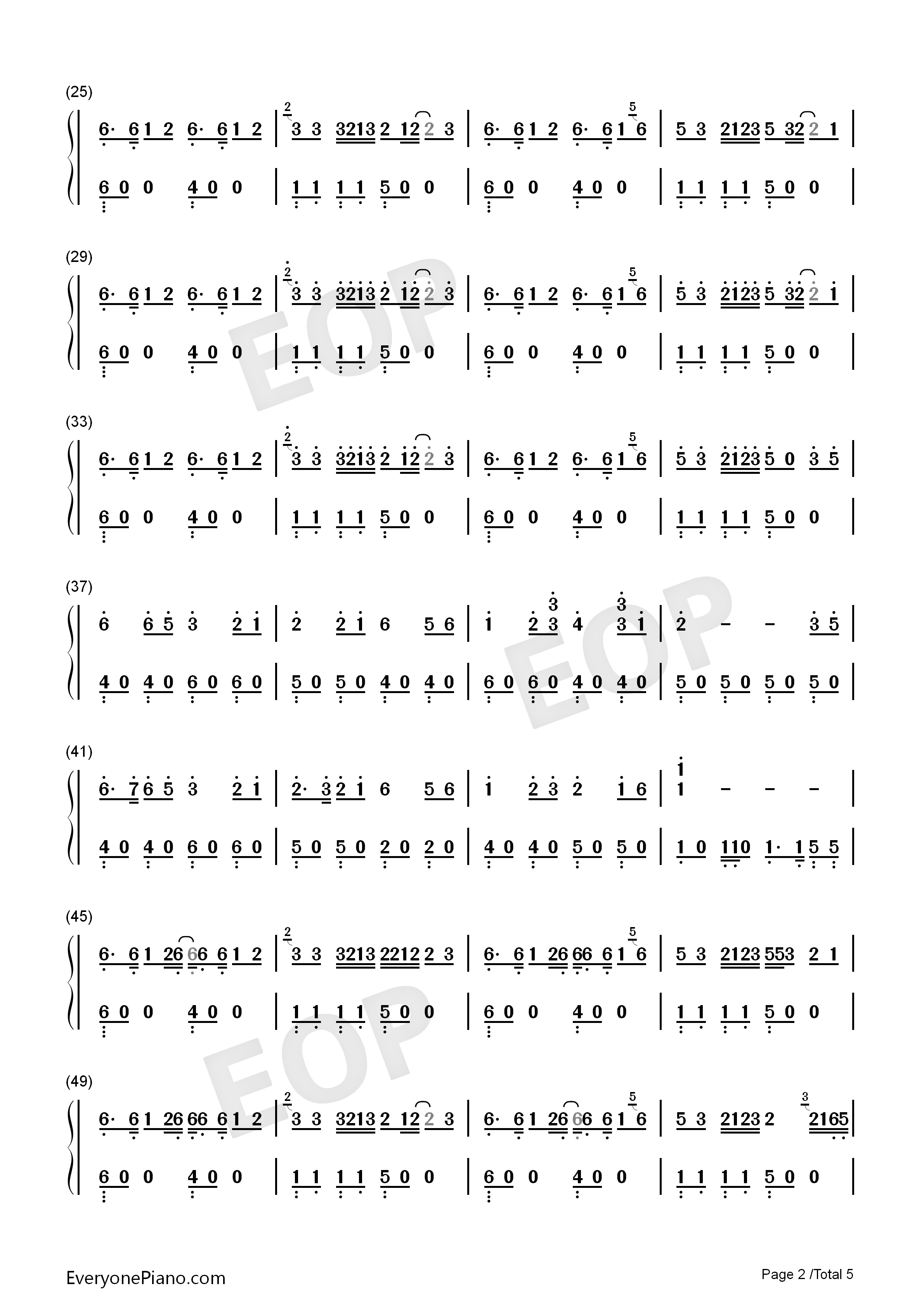 Monody钢琴简谱_TheFatRat_Laura_Brehm演唱