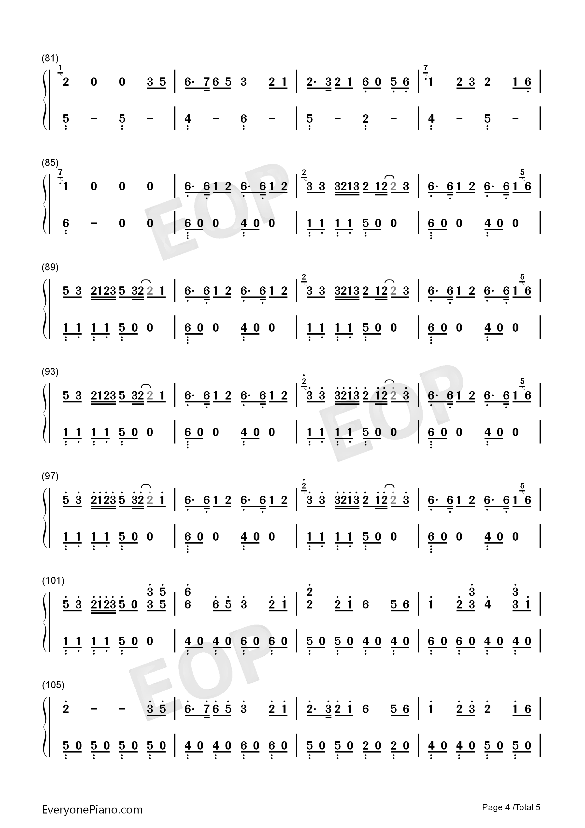 Monody钢琴简谱_TheFatRat_Laura_Brehm演唱