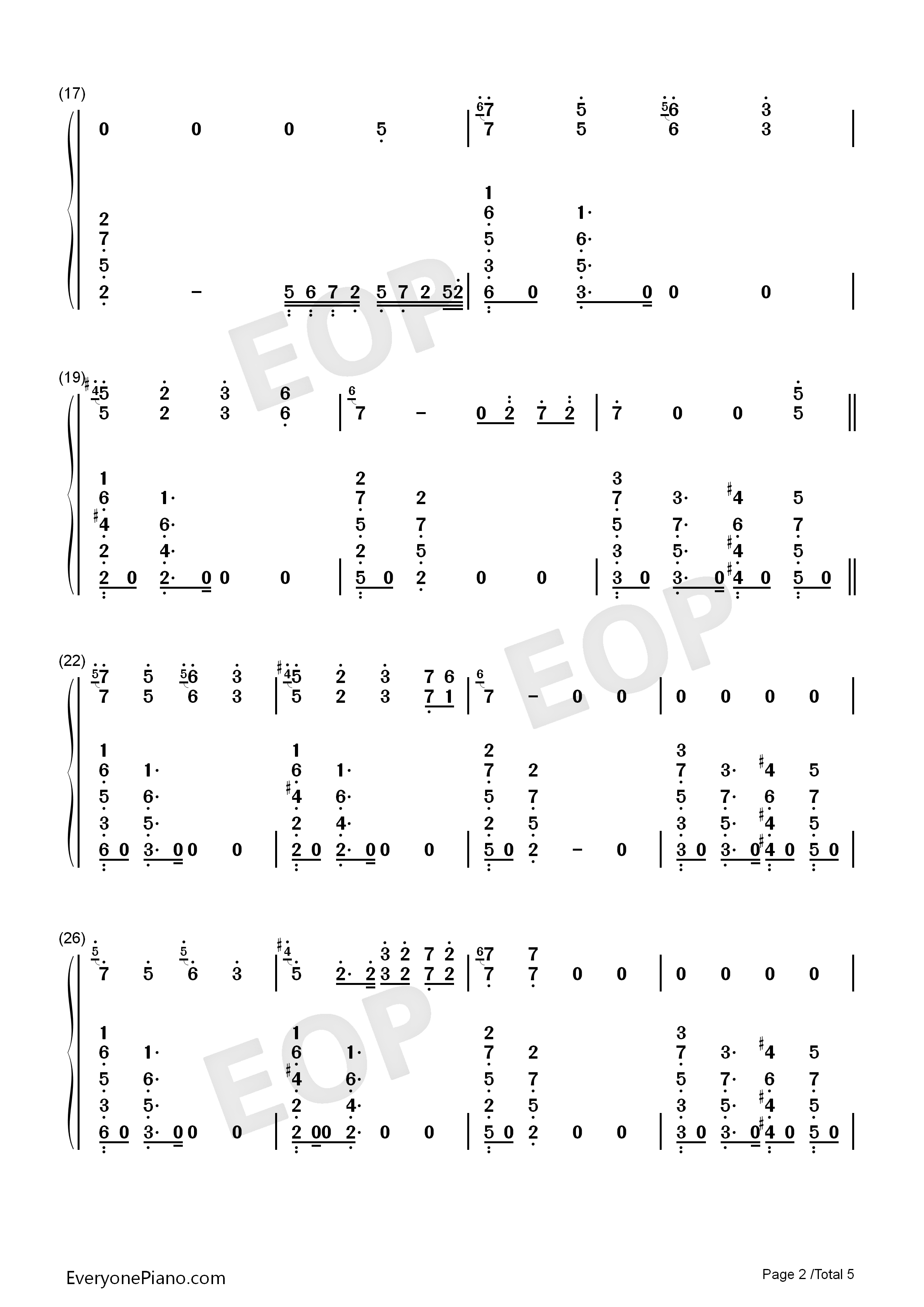 Wish_You_Were_Gay钢琴简谱_Billie_Eilish演唱