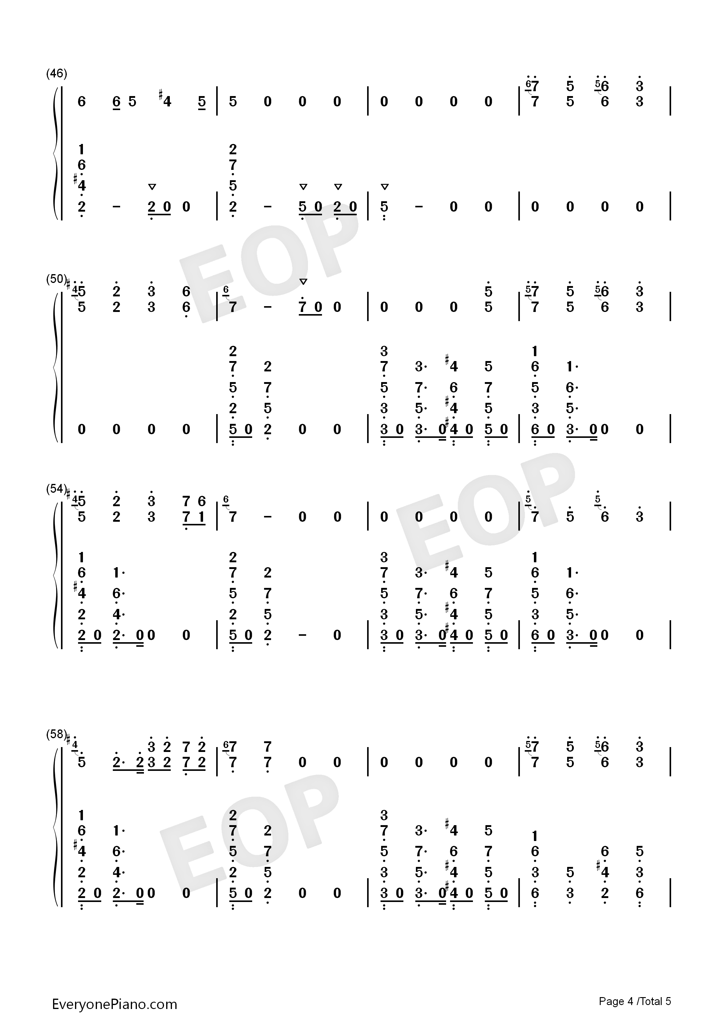 Wish_You_Were_Gay钢琴简谱_Billie_Eilish演唱