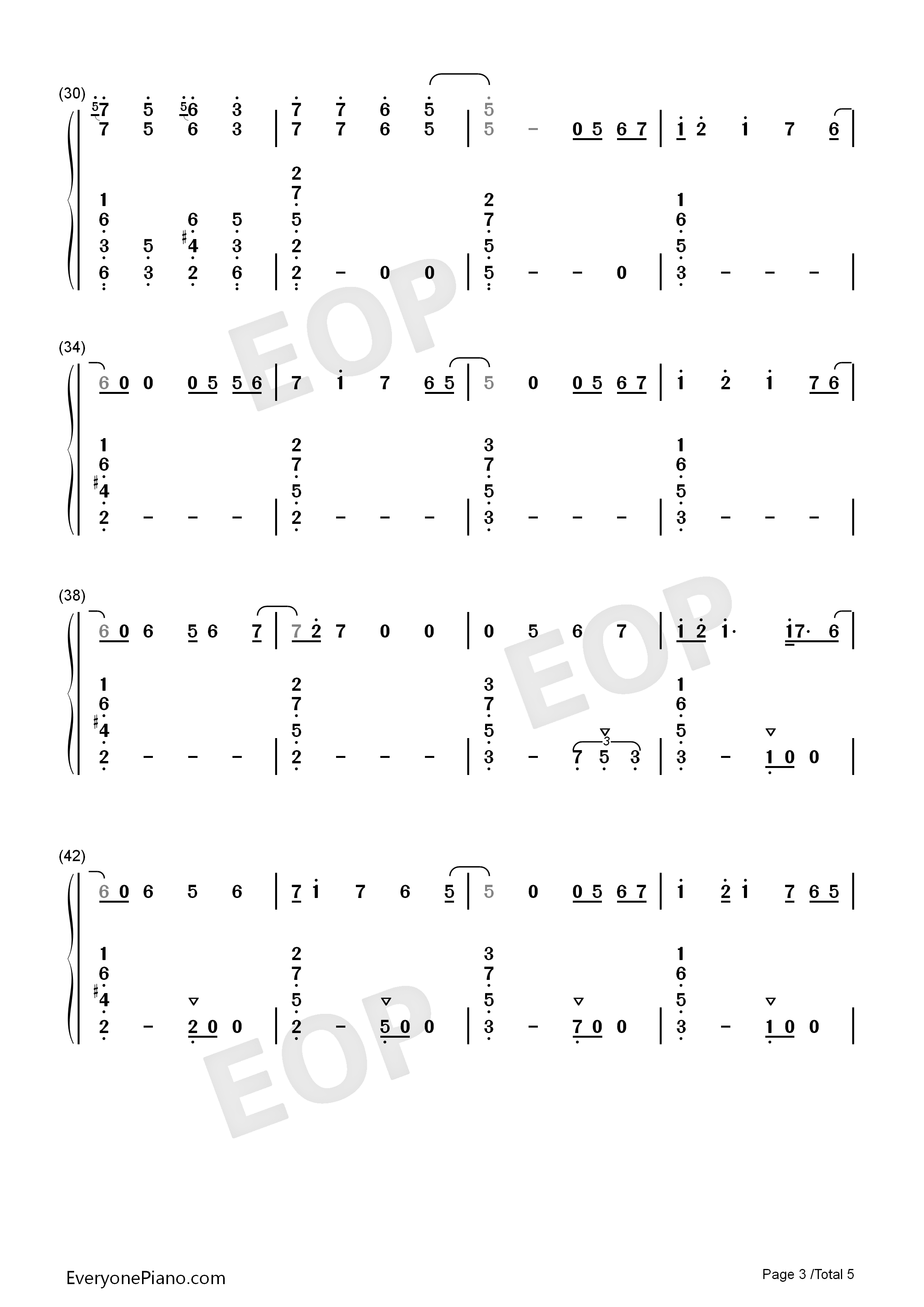 Wish_You_Were_Gay钢琴简谱_Billie_Eilish演唱