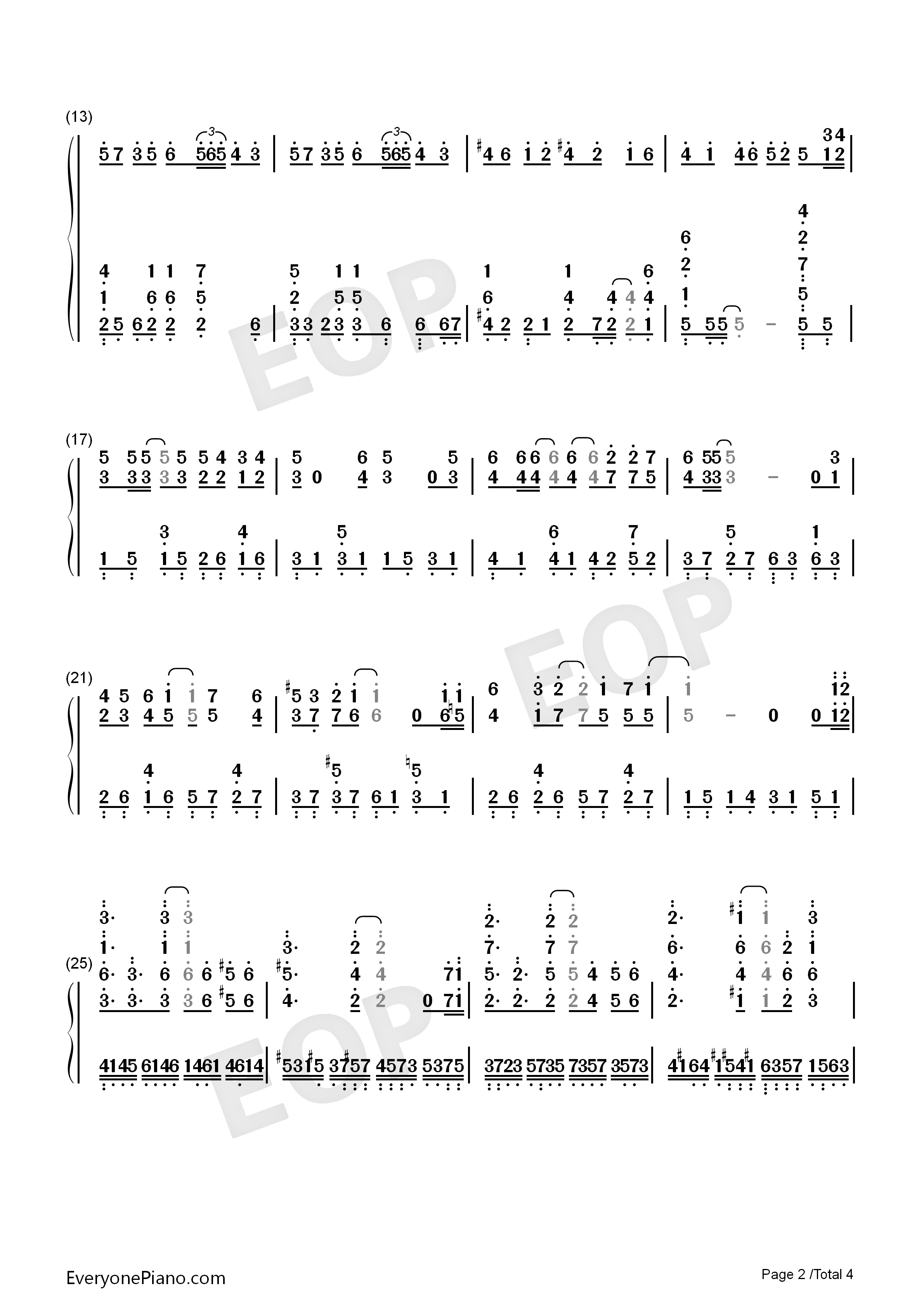 えんどろ~る钢琴简谱_勇者Party演唱