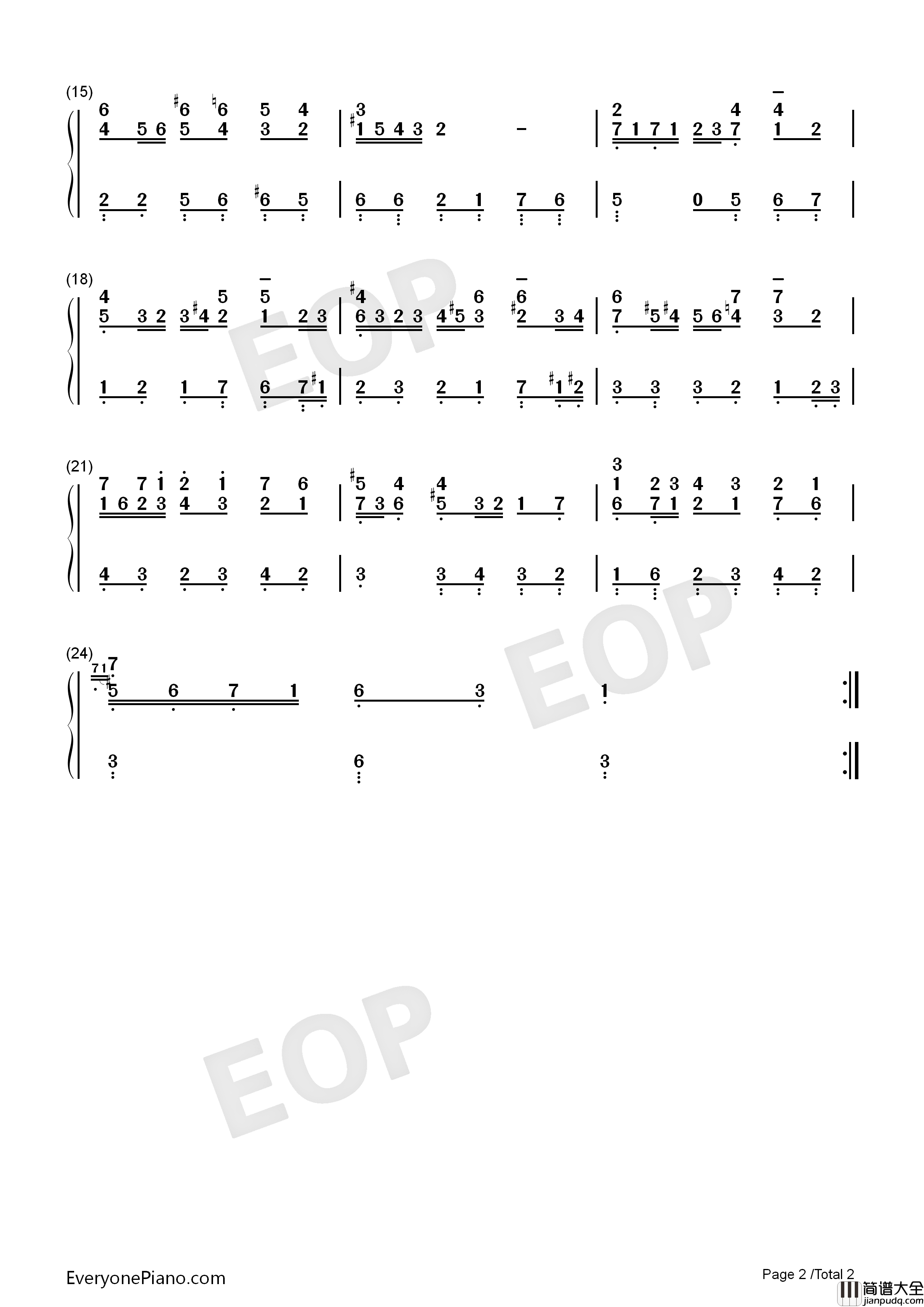 萨拉班德舞曲_26钢琴简谱_巴赫演唱
