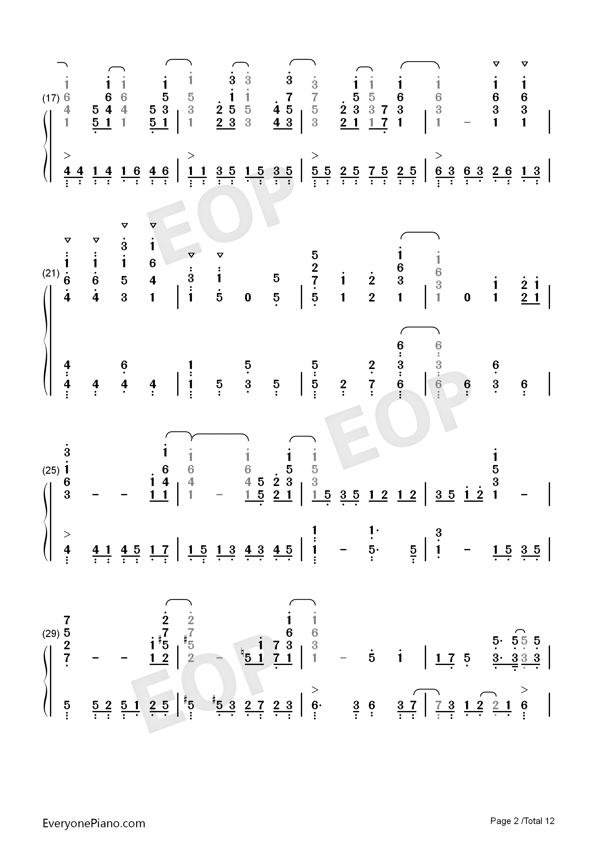 きみの名前钢琴简谱_藤川千爱演唱