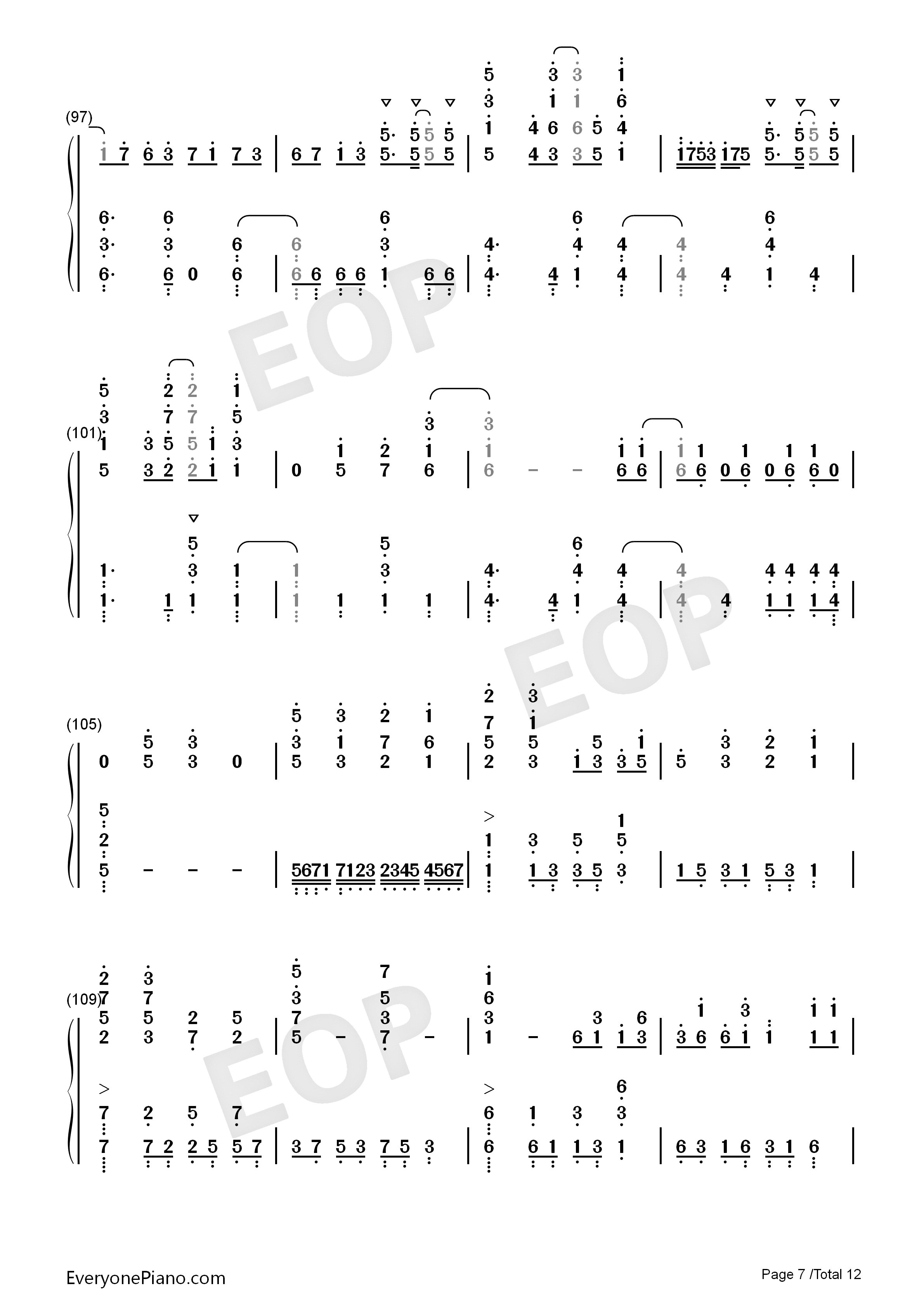 きみの名前钢琴简谱_藤川千爱演唱