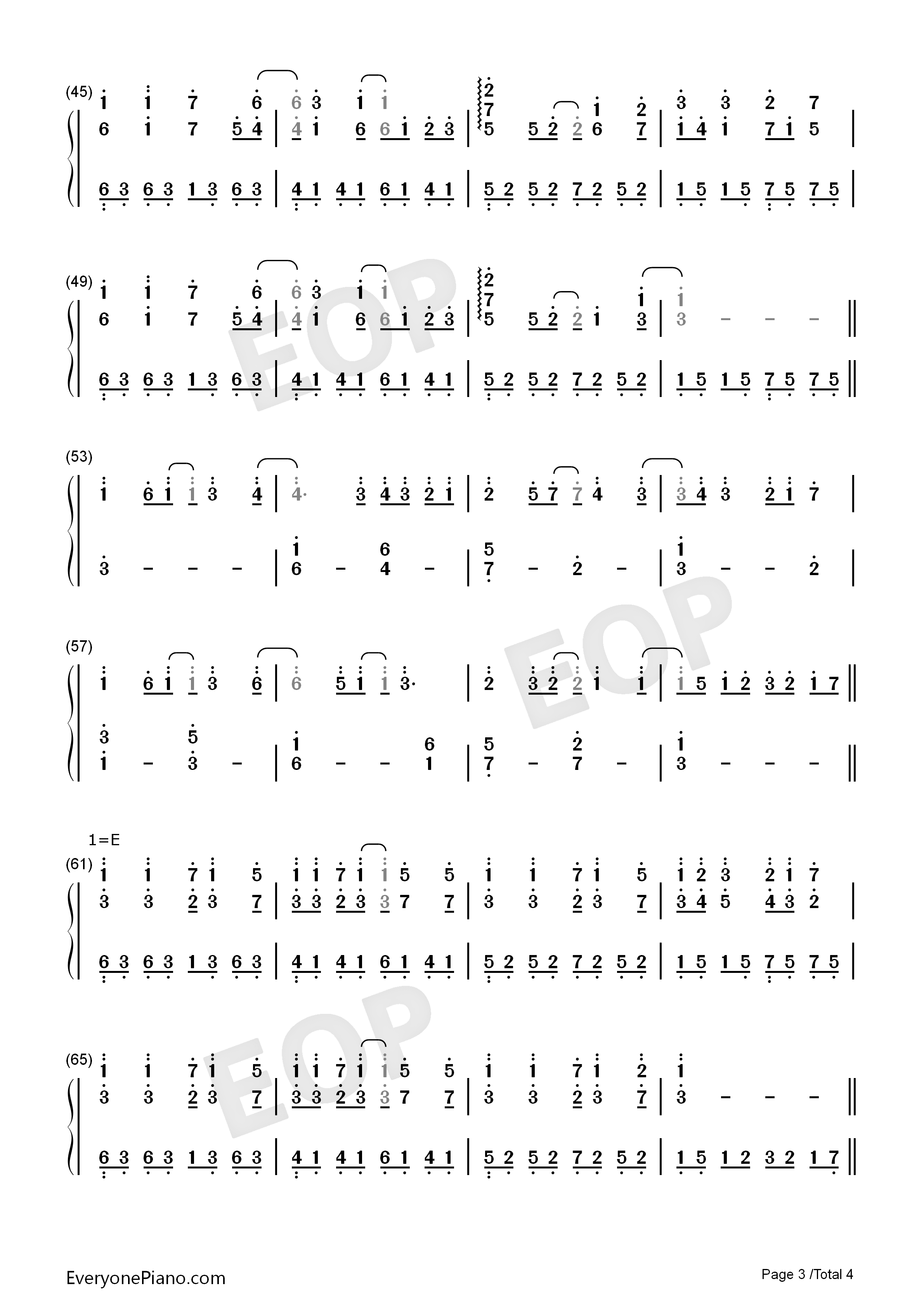 明日には消えてゆく钢琴简谱_初音未来演唱