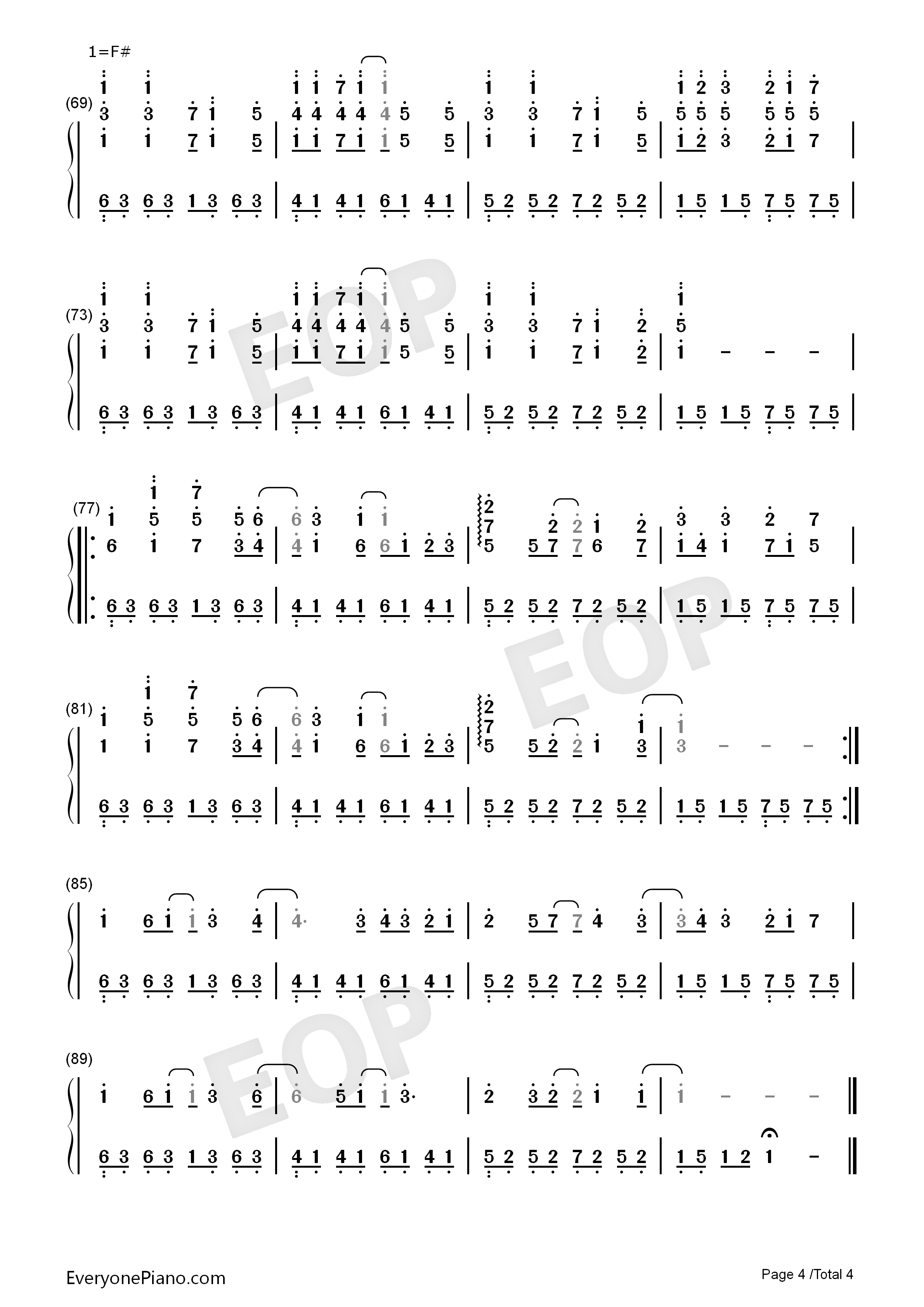 明日には消えてゆく钢琴简谱_初音未来演唱