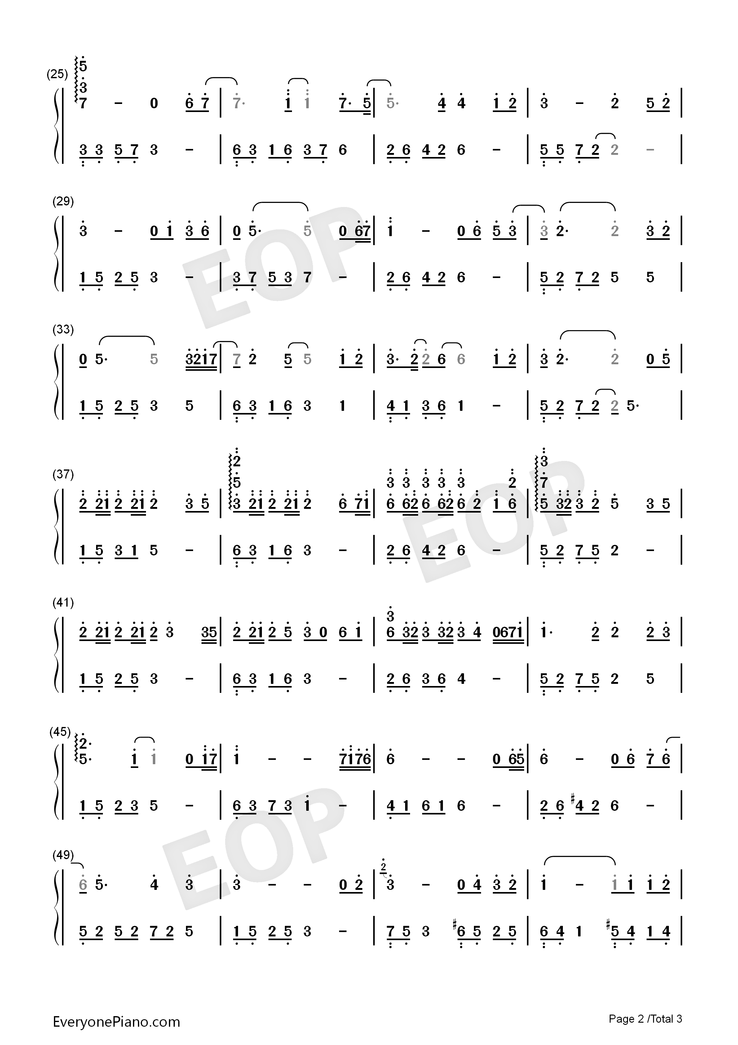 一个人的房间钢琴简谱_赵海洋演唱