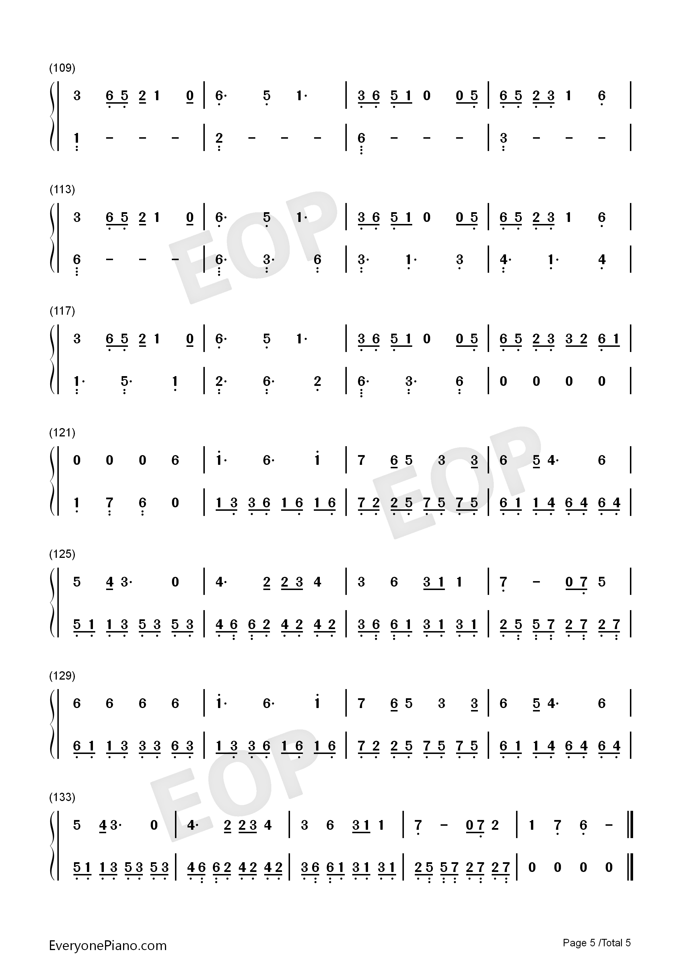 On_My_Way钢琴简谱_Alan_Walker演唱