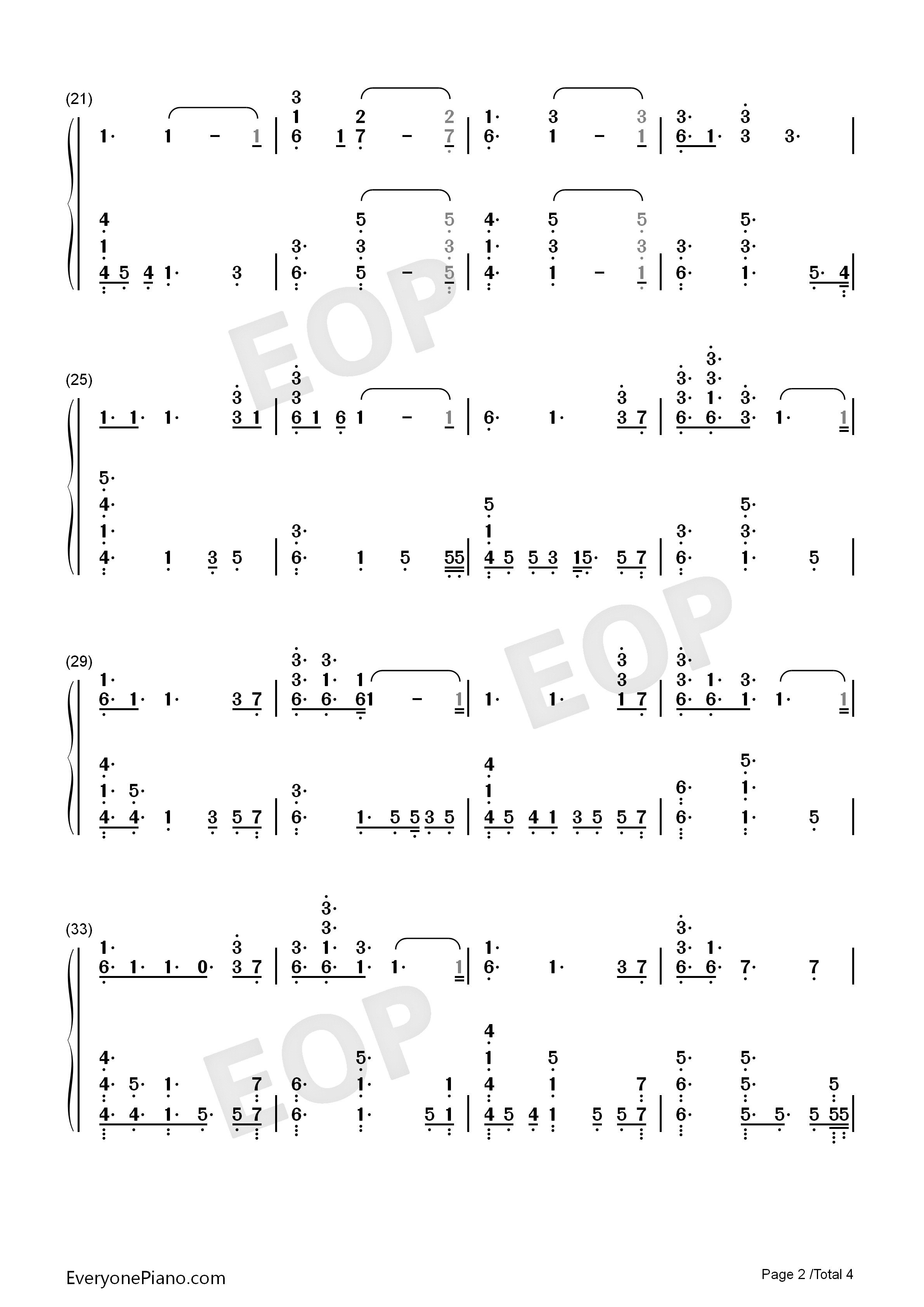 No_Place钢琴简谱_Backstreet_Boys演唱