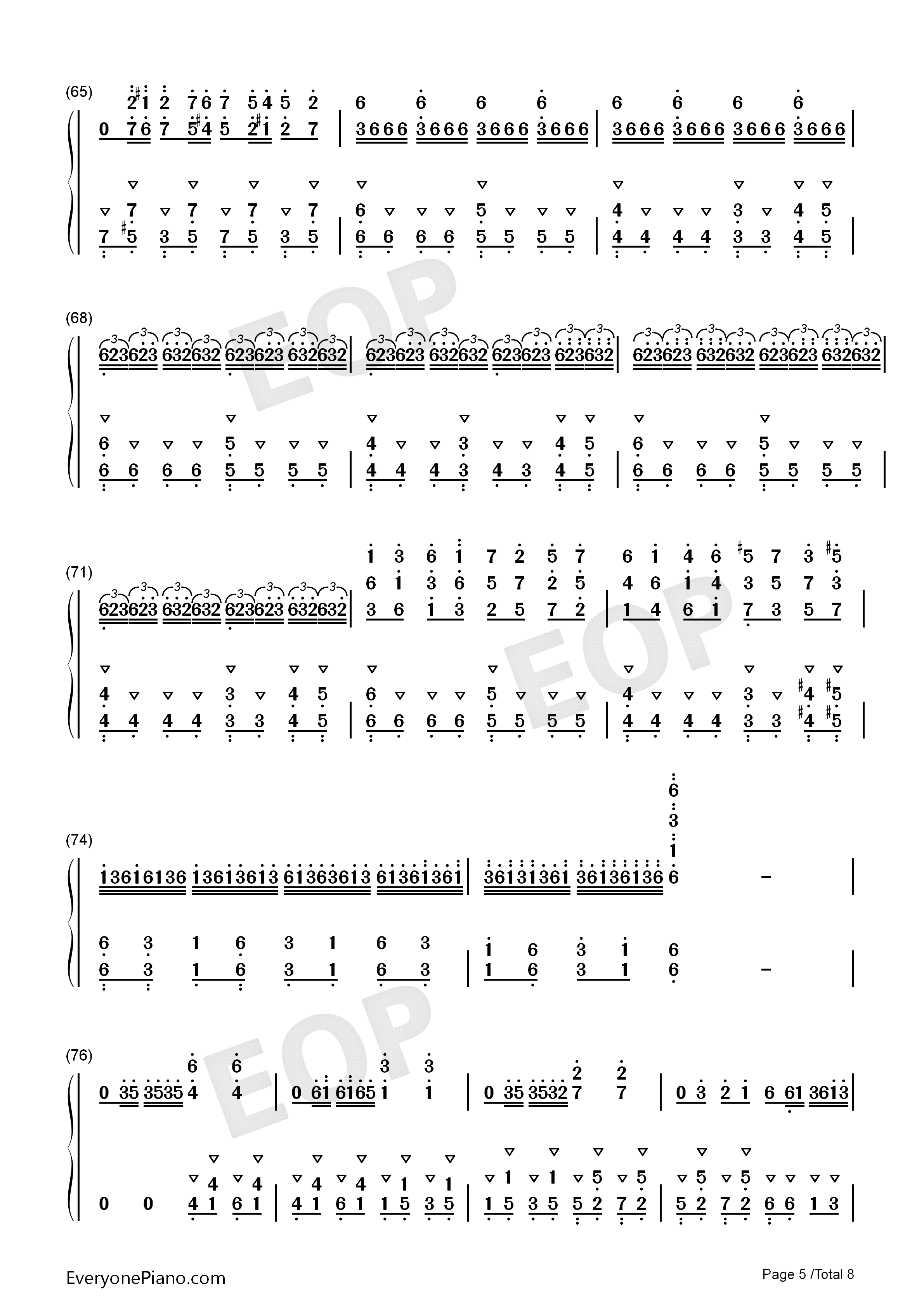 新丝绸之路钢琴简谱_马克西姆_吴牧野演唱