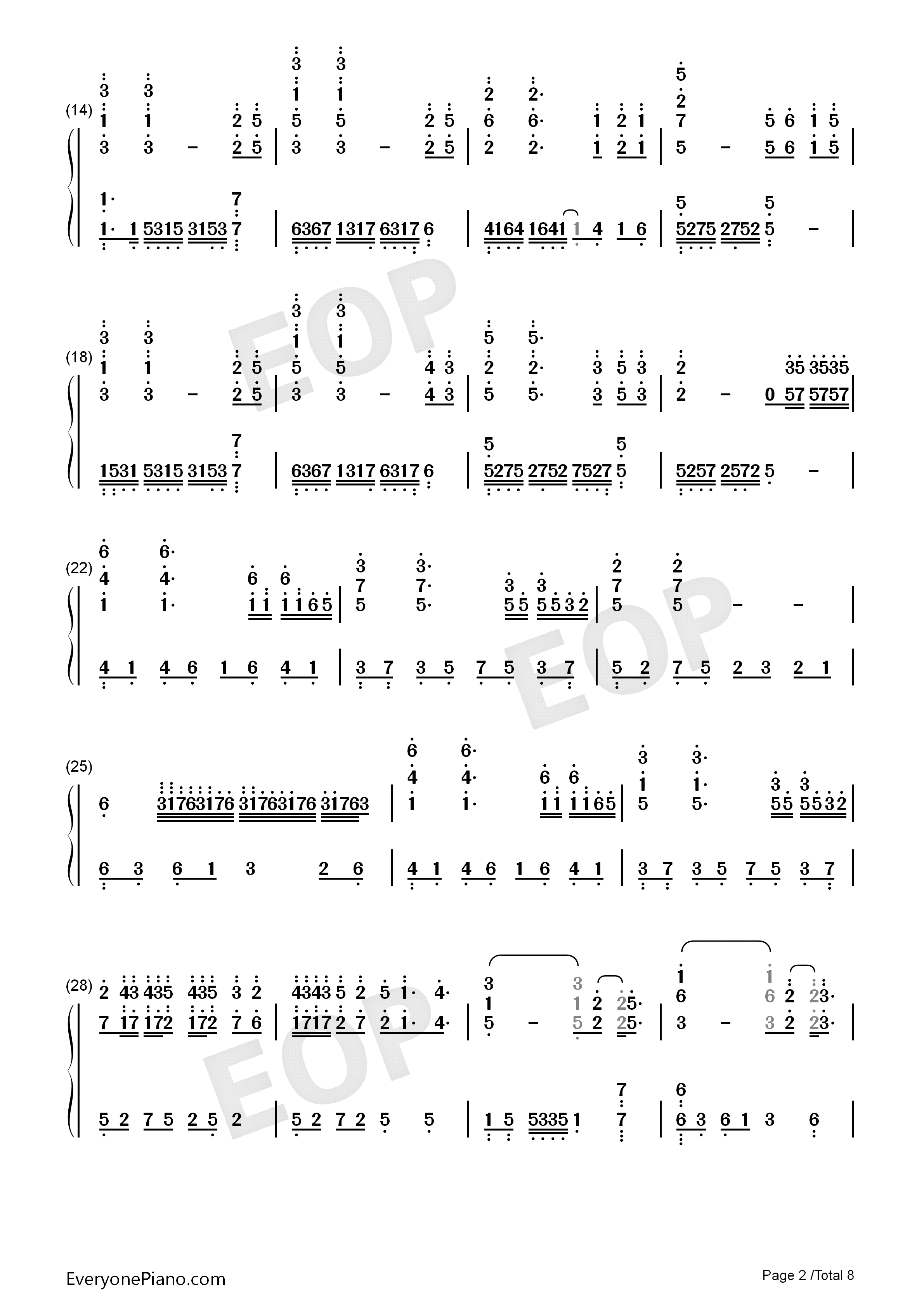 新丝绸之路钢琴简谱_马克西姆_吴牧野演唱