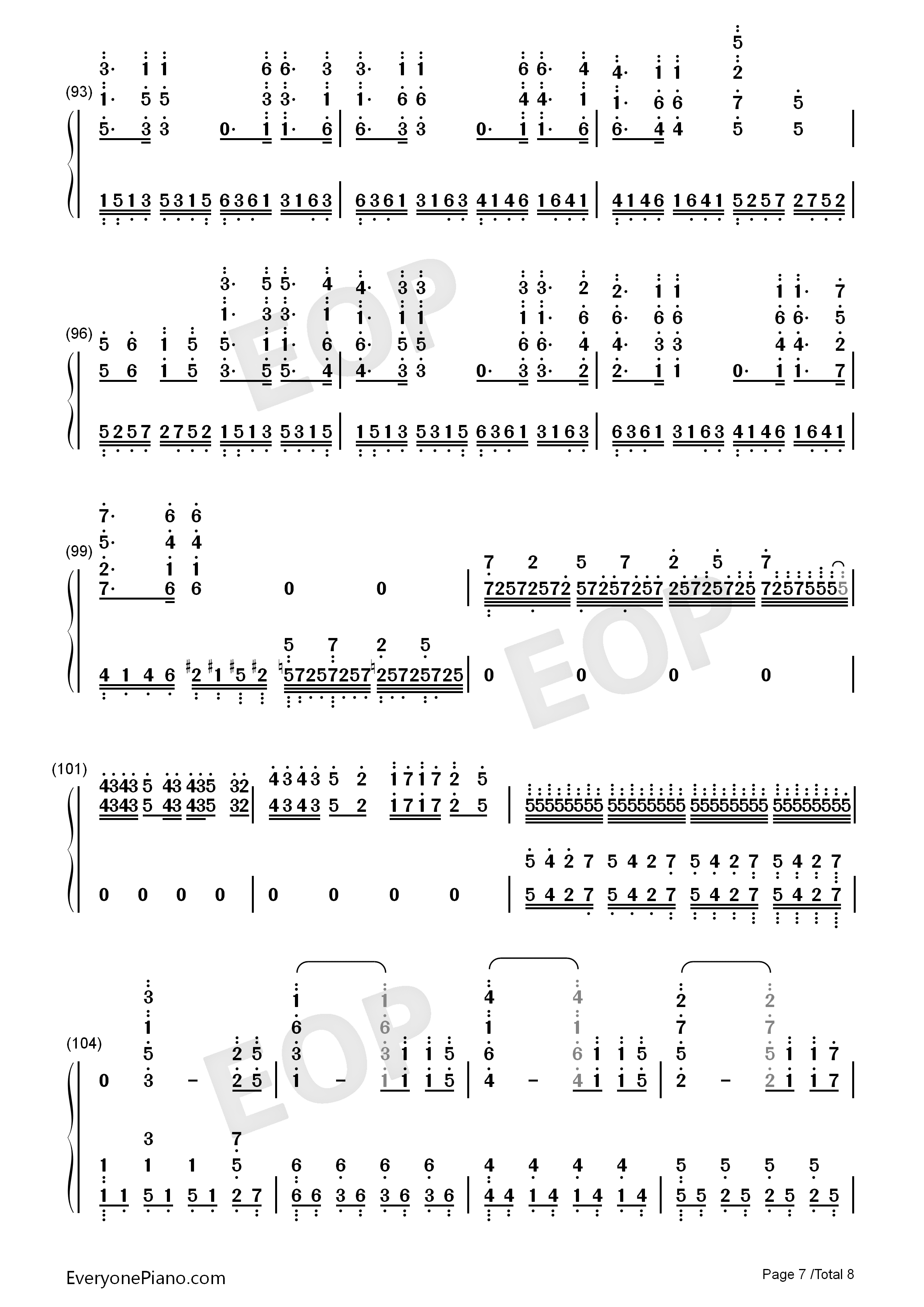 新丝绸之路钢琴简谱_马克西姆_吴牧野演唱