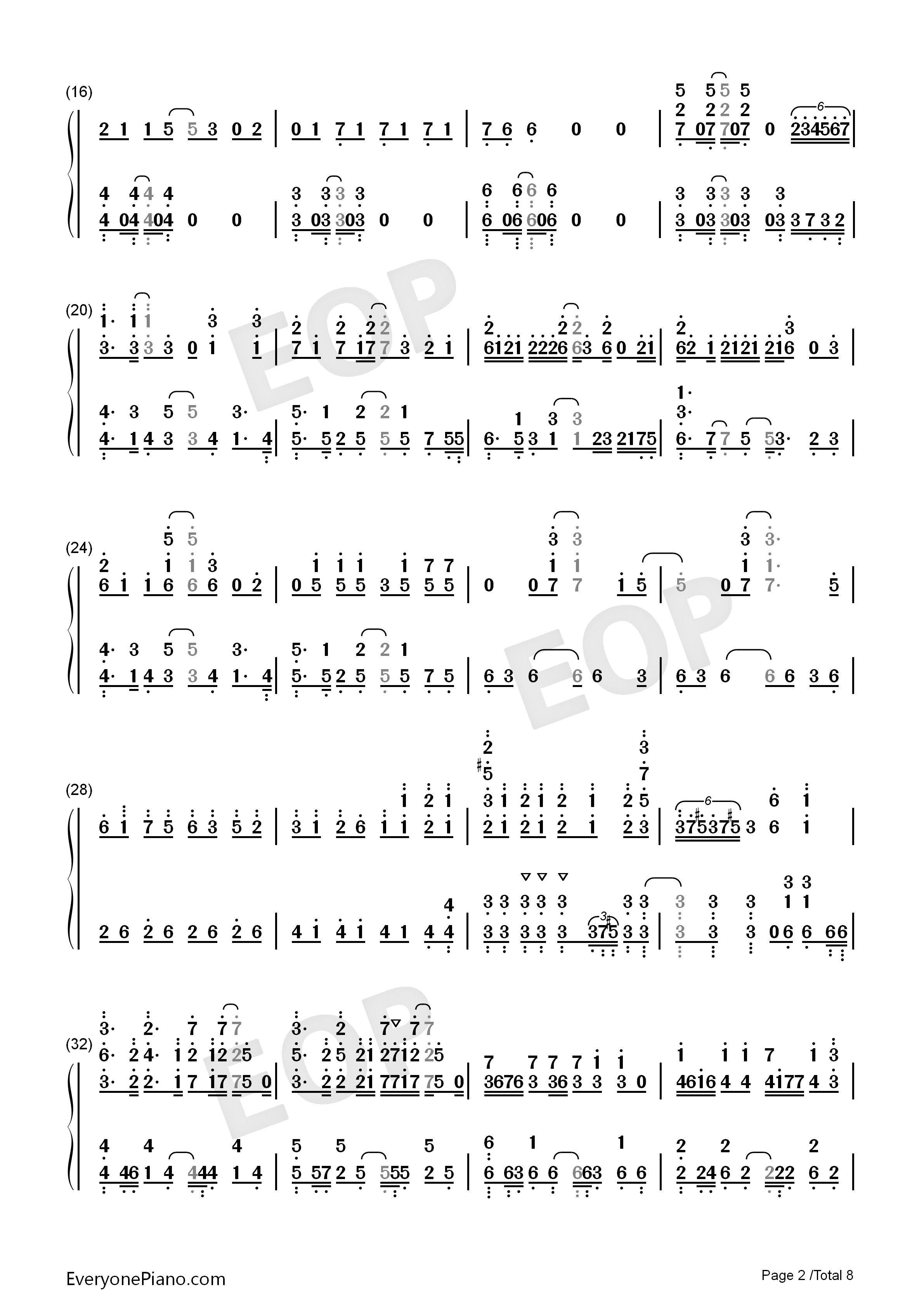 カワキヲアメク钢琴简谱_美波演唱