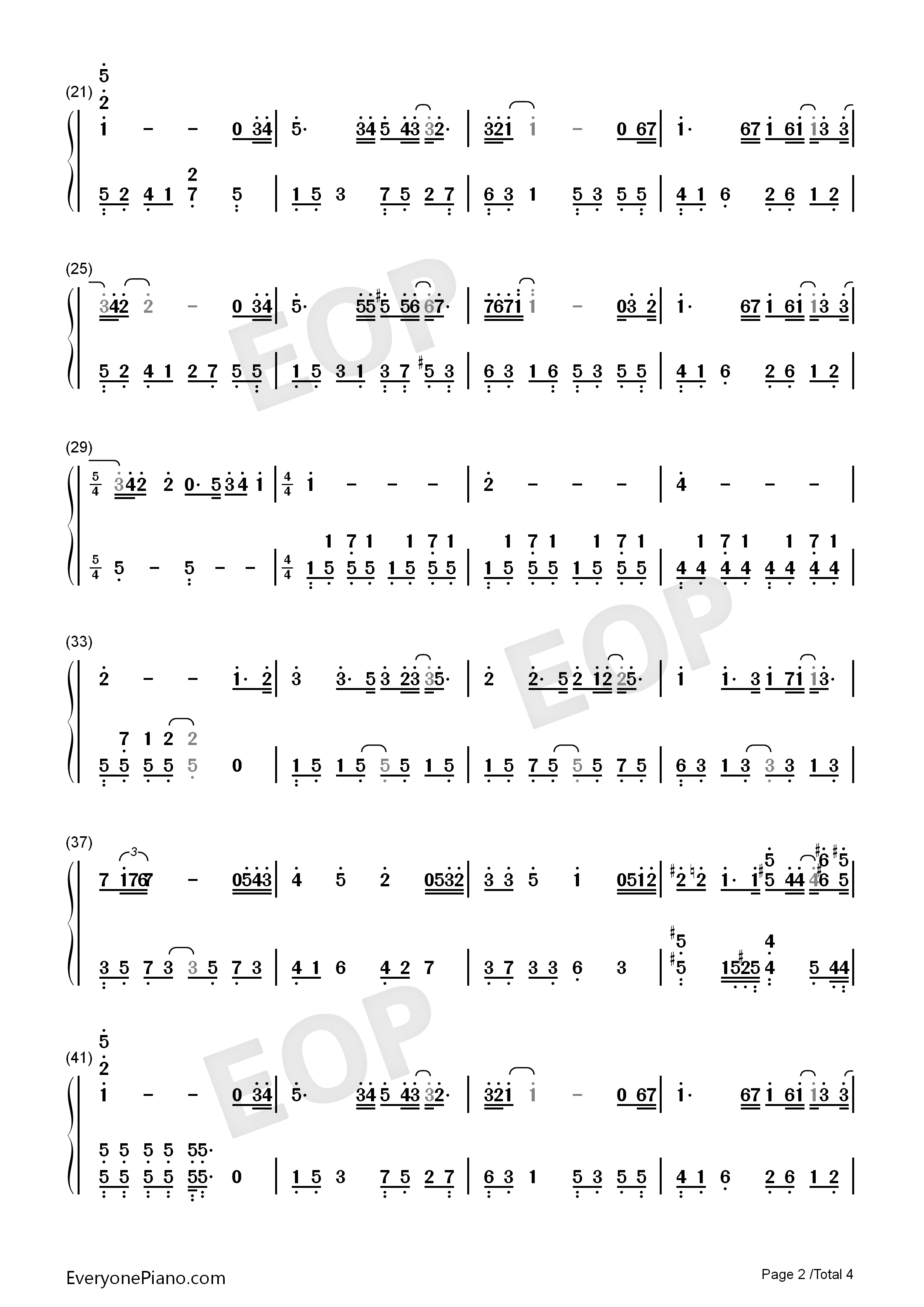 歌颂者钢琴简谱_吴青峰演唱