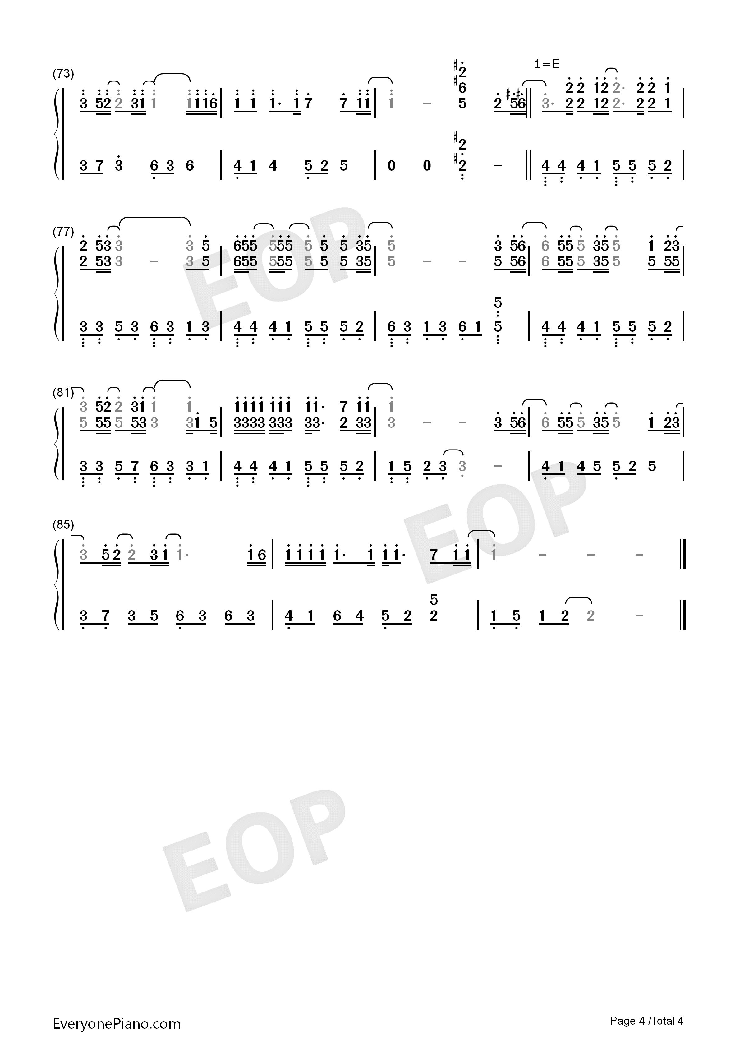 僕が死のうと思ったのは钢琴简谱_中岛美嘉演唱
