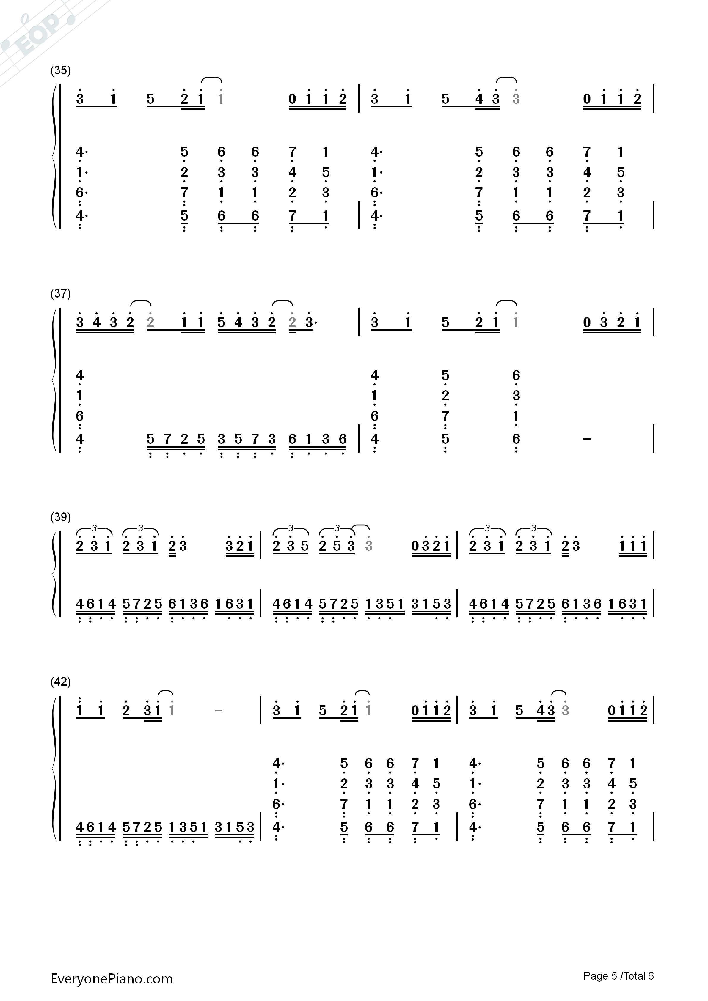 第一次告白钢琴简谱_TFBOYS演唱