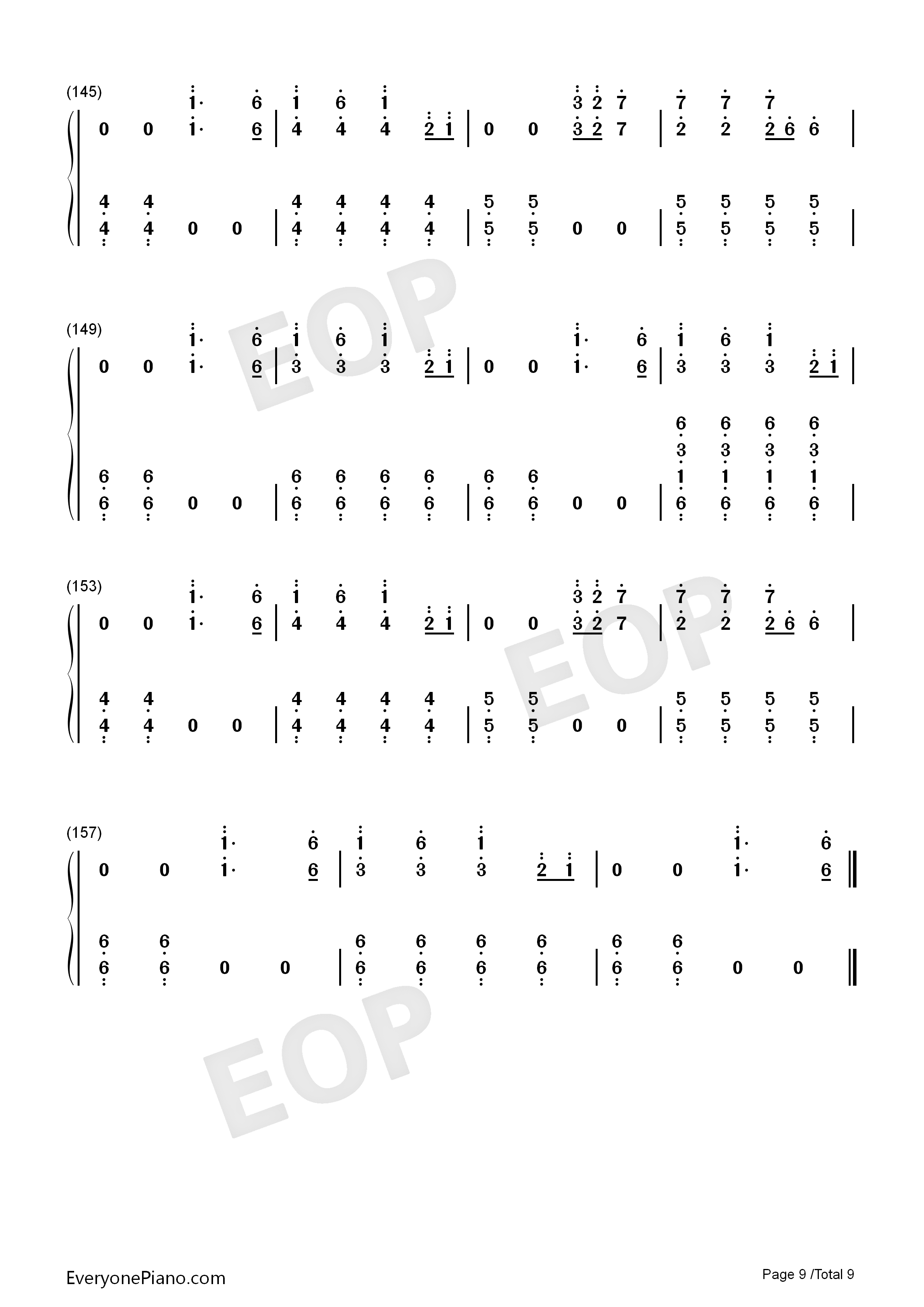 Back_to_Beautiful钢琴简谱_Sofia_Carson_Alan_Walker演唱