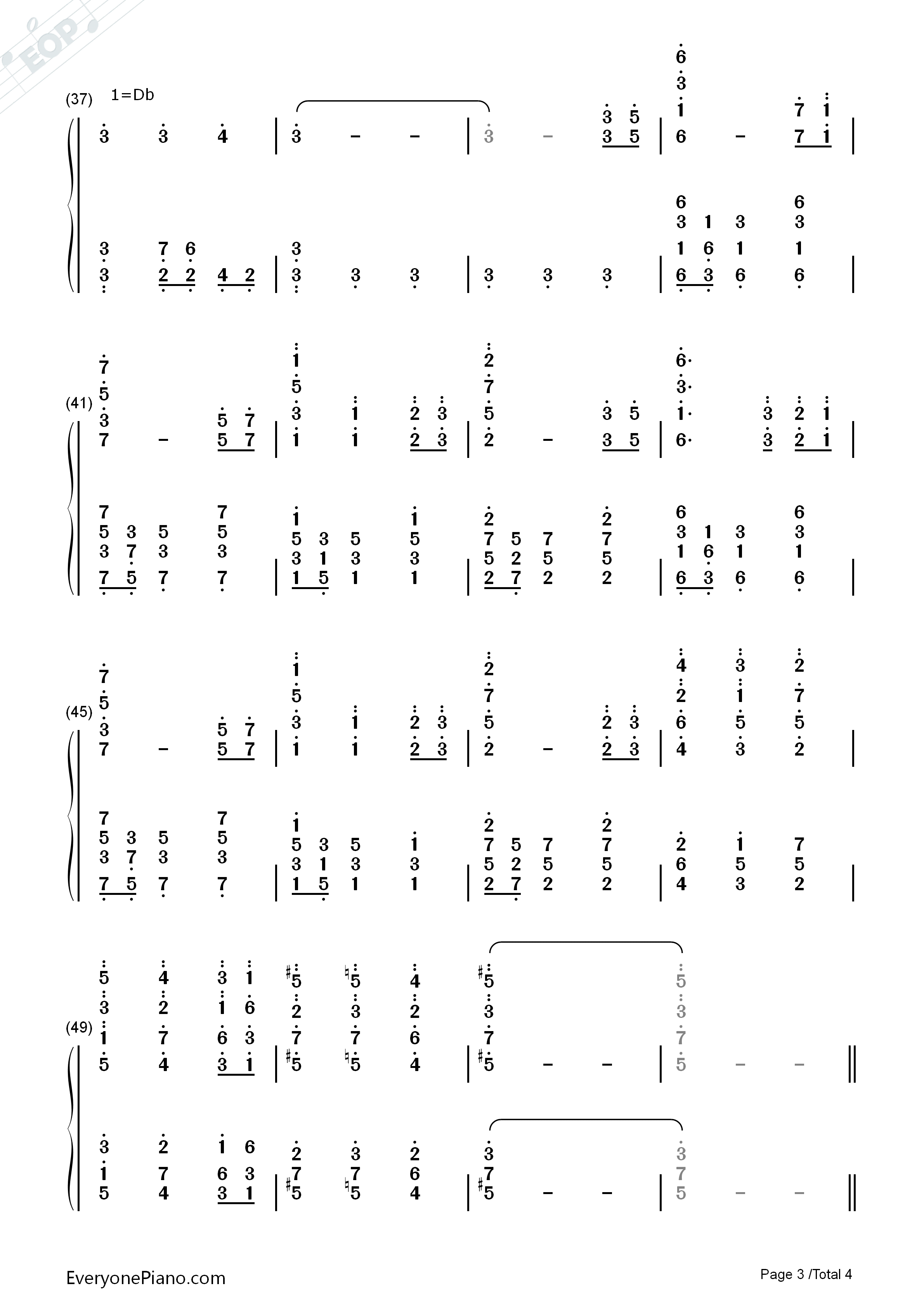 The_Ugly_Duckling钢琴简谱_猎豹移动公司演唱