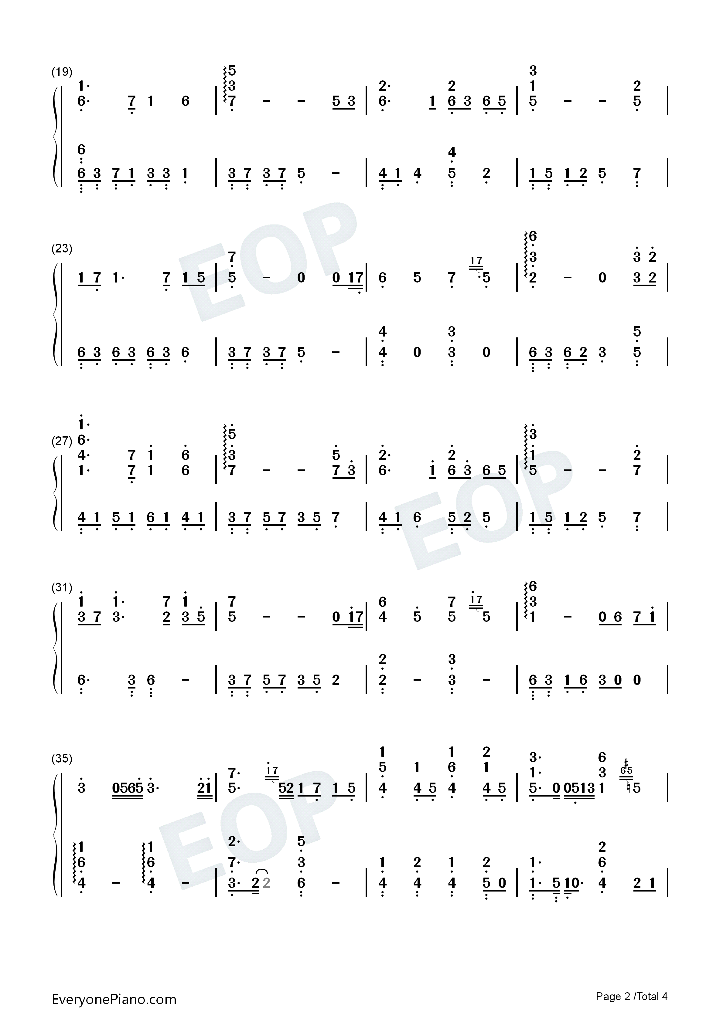 意难平钢琴简谱_银临演唱