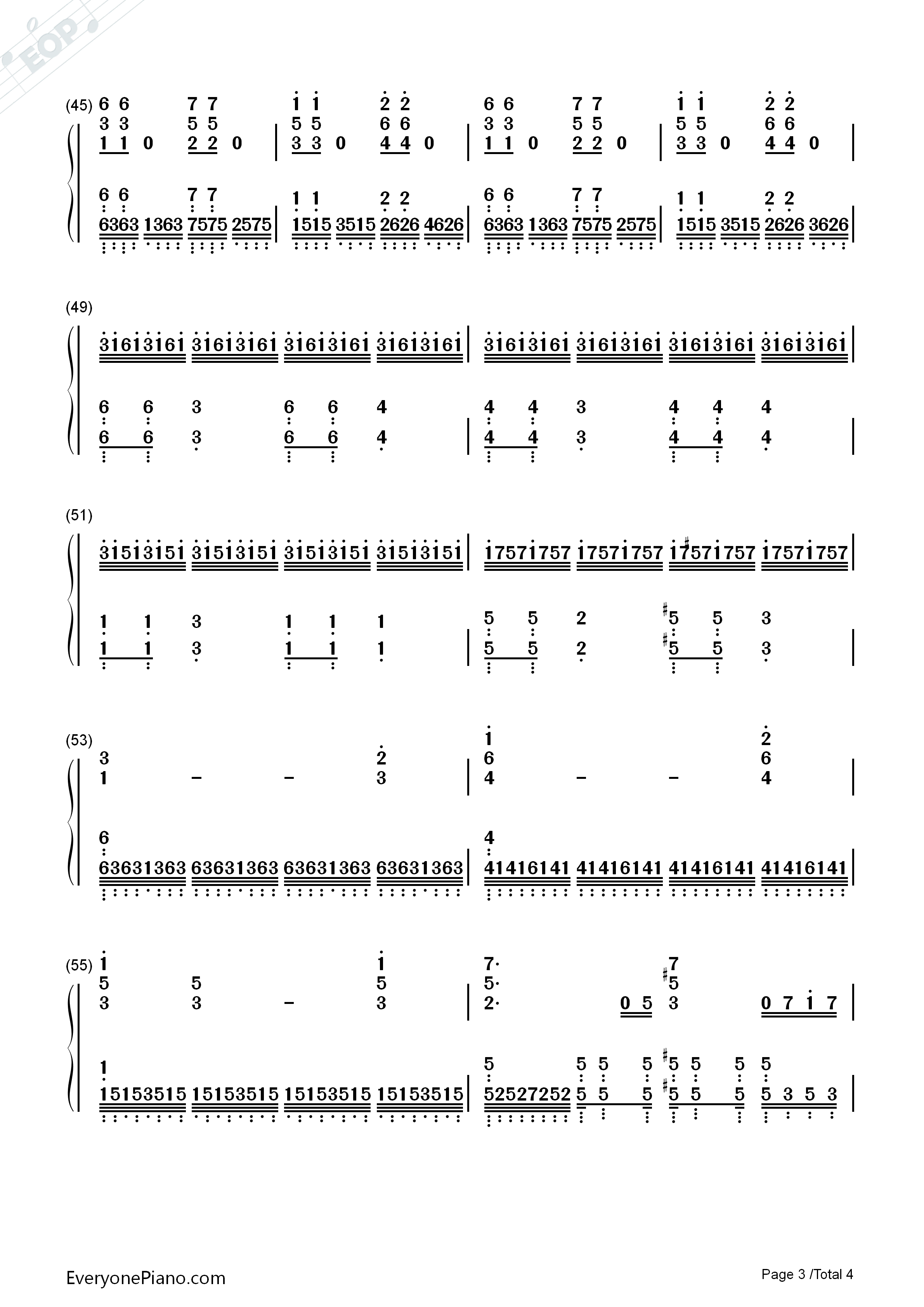 寂寞星球的玫瑰钢琴简谱_邓紫棋演唱
