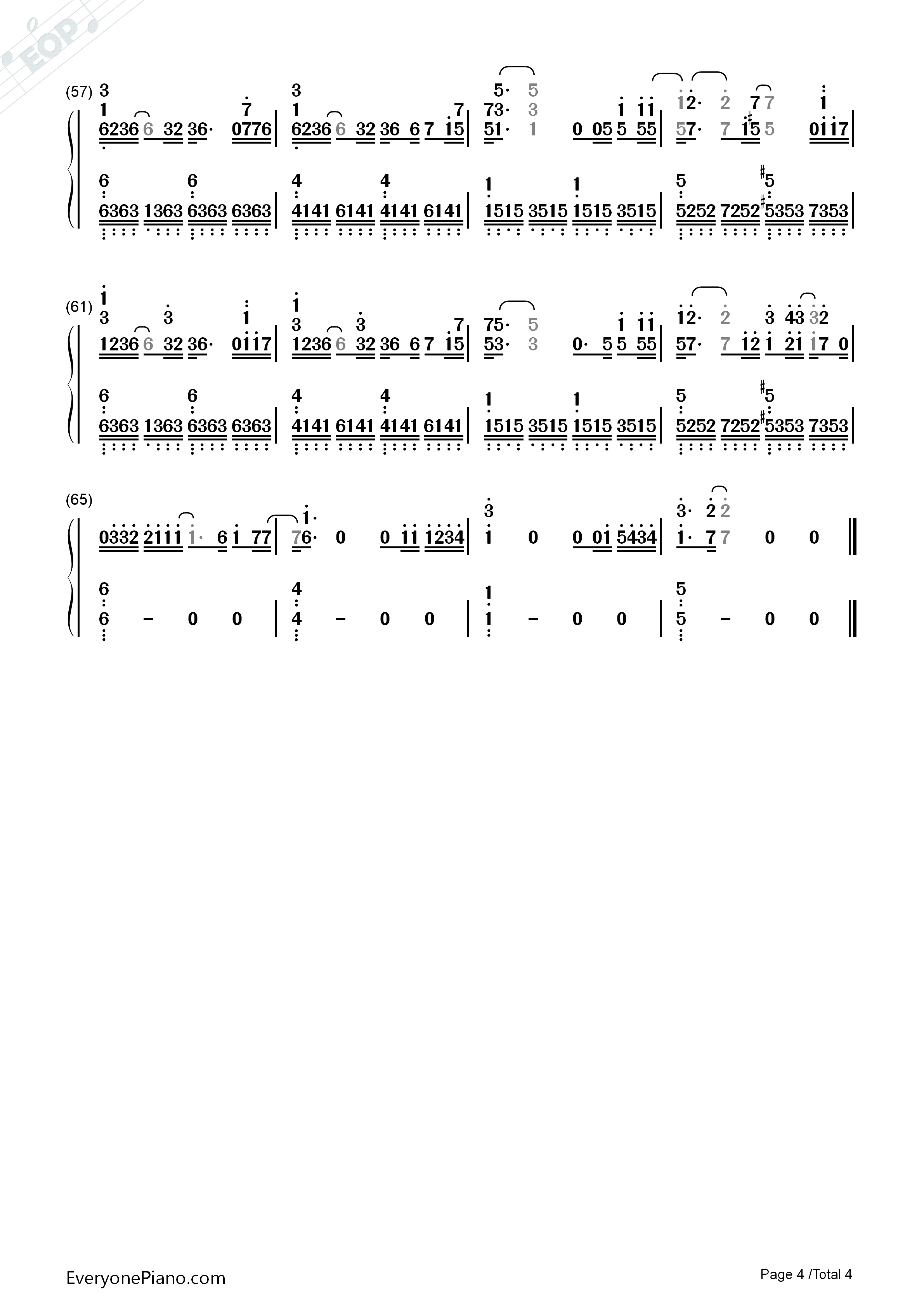 寂寞星球的玫瑰钢琴简谱_邓紫棋演唱