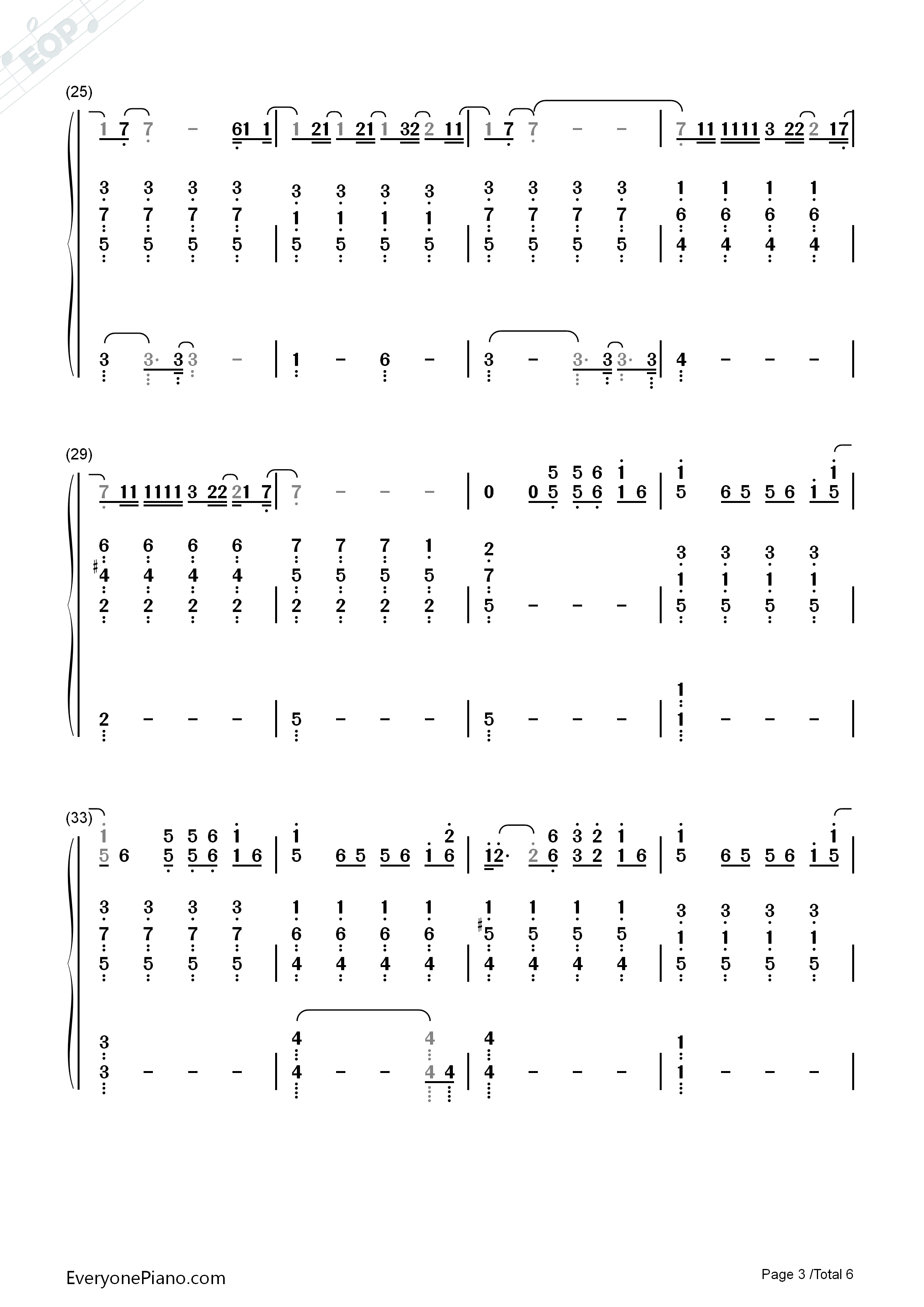 Fade钢琴简谱_Lewis_Capaldi演唱