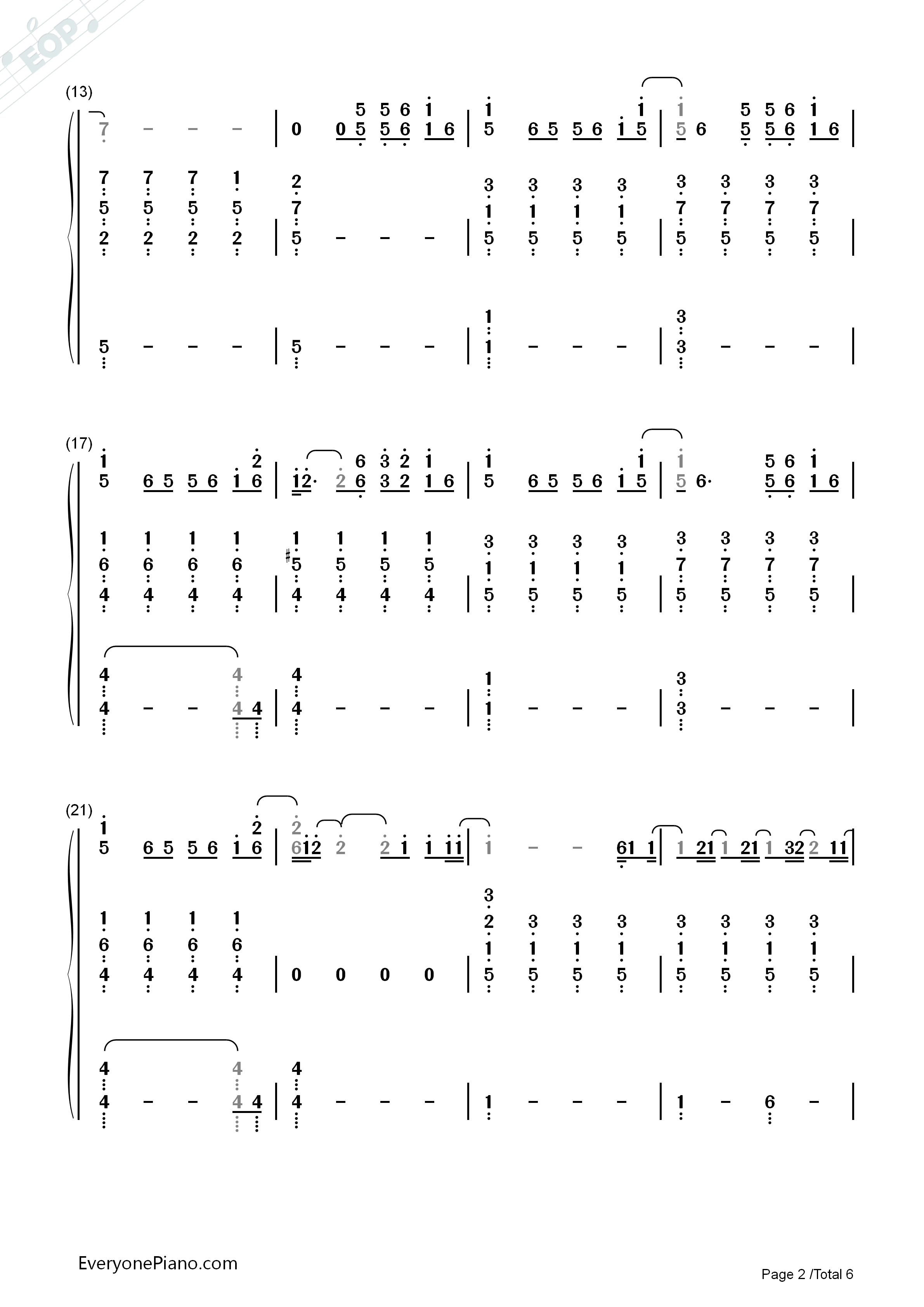 Fade钢琴简谱_Lewis_Capaldi演唱