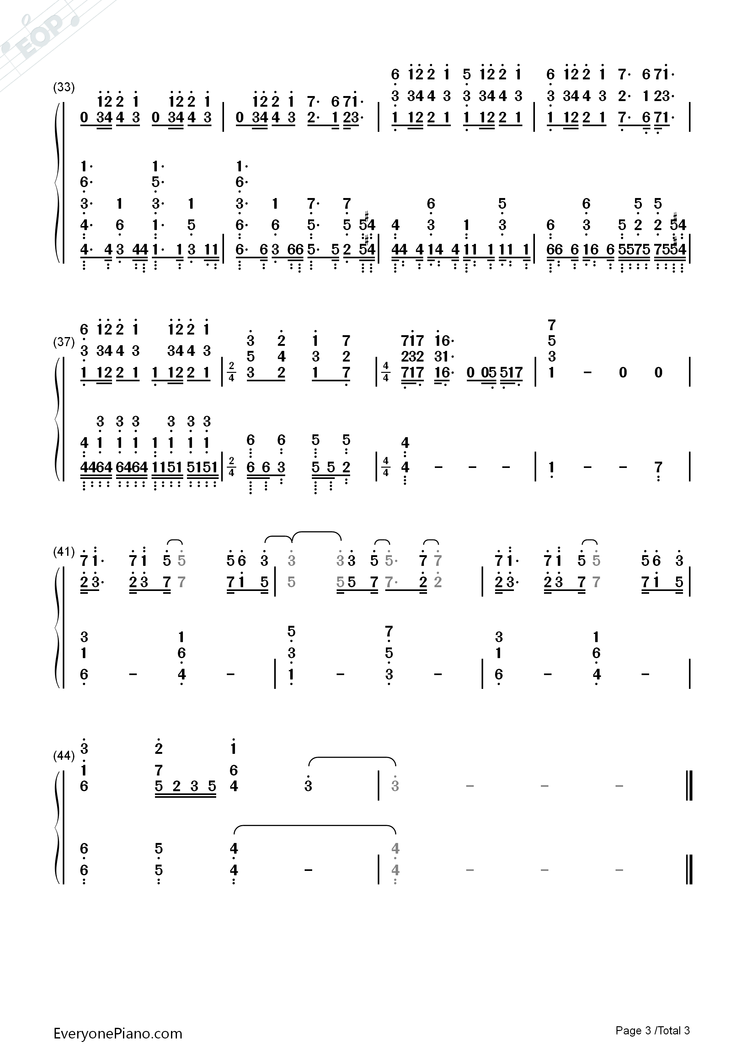 The_Loneliest_Girl钢琴简谱_Nai_Br.XX_Celeina_Ann演唱