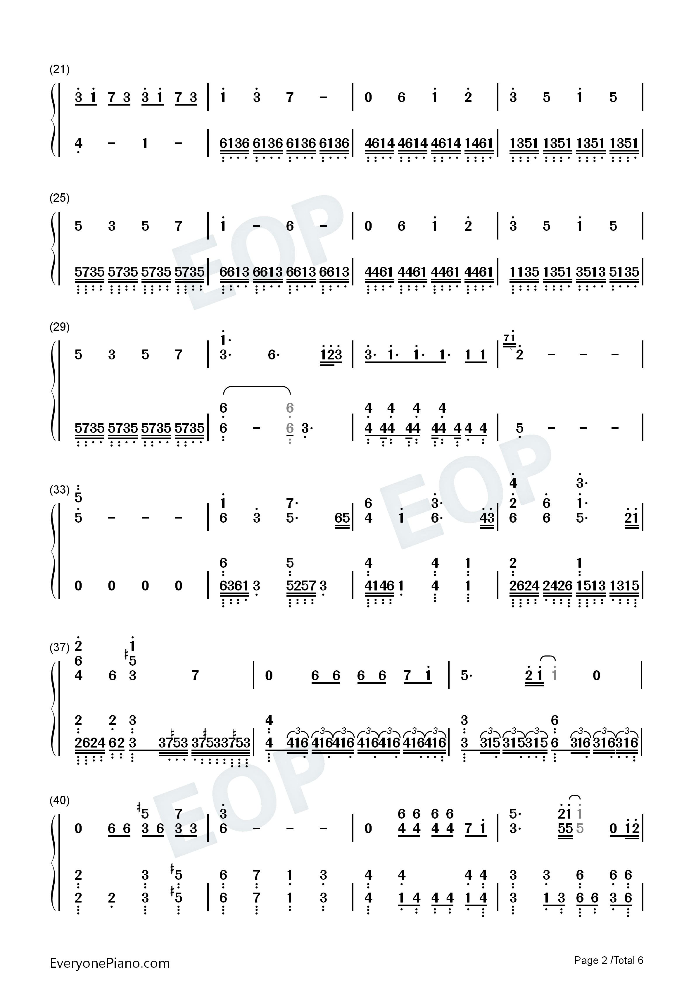 竈門炭治郎のうた钢琴简谱_椎名豪_中川奈美演唱