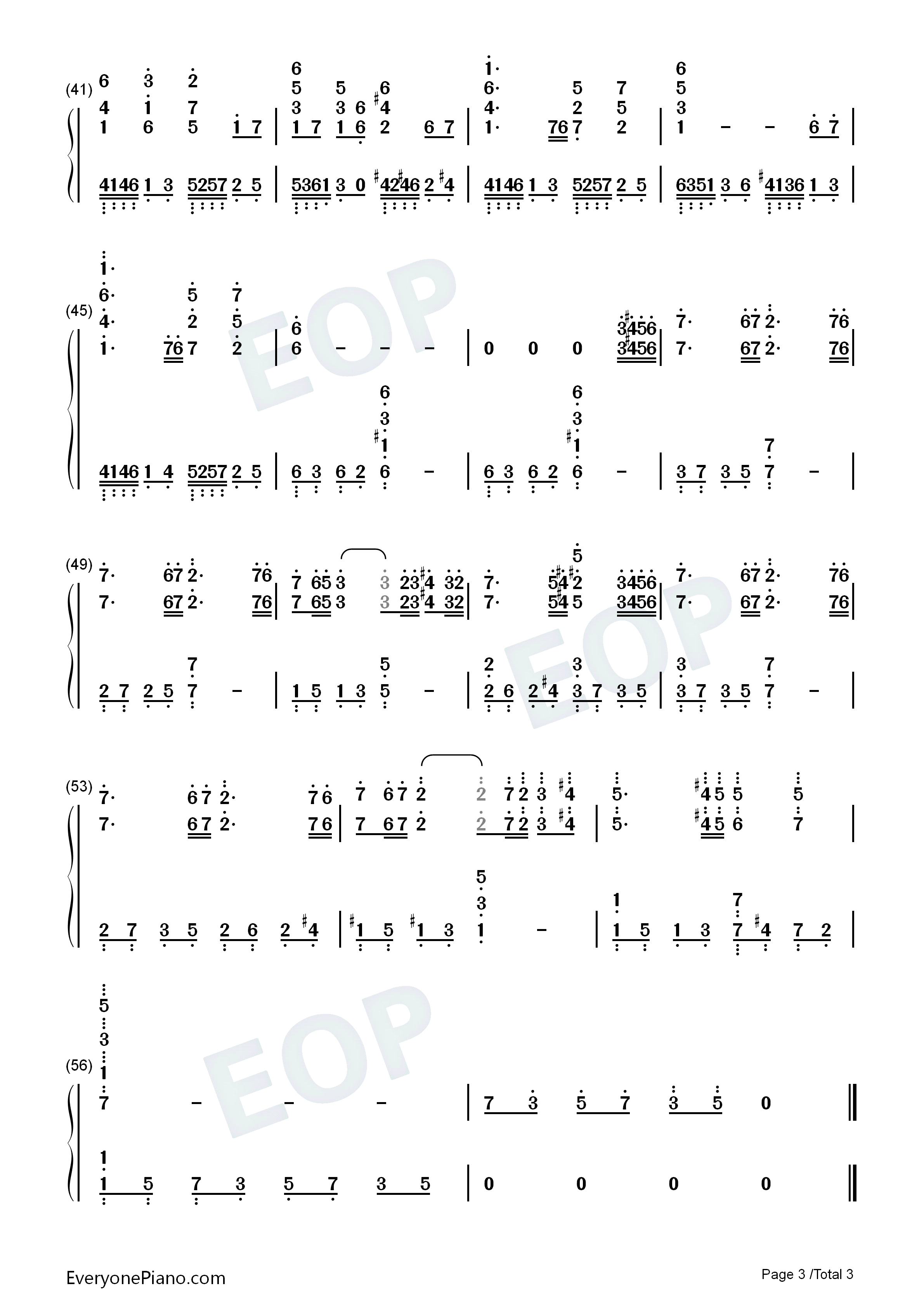 奈落之战钢琴简谱_花泽香菜演唱