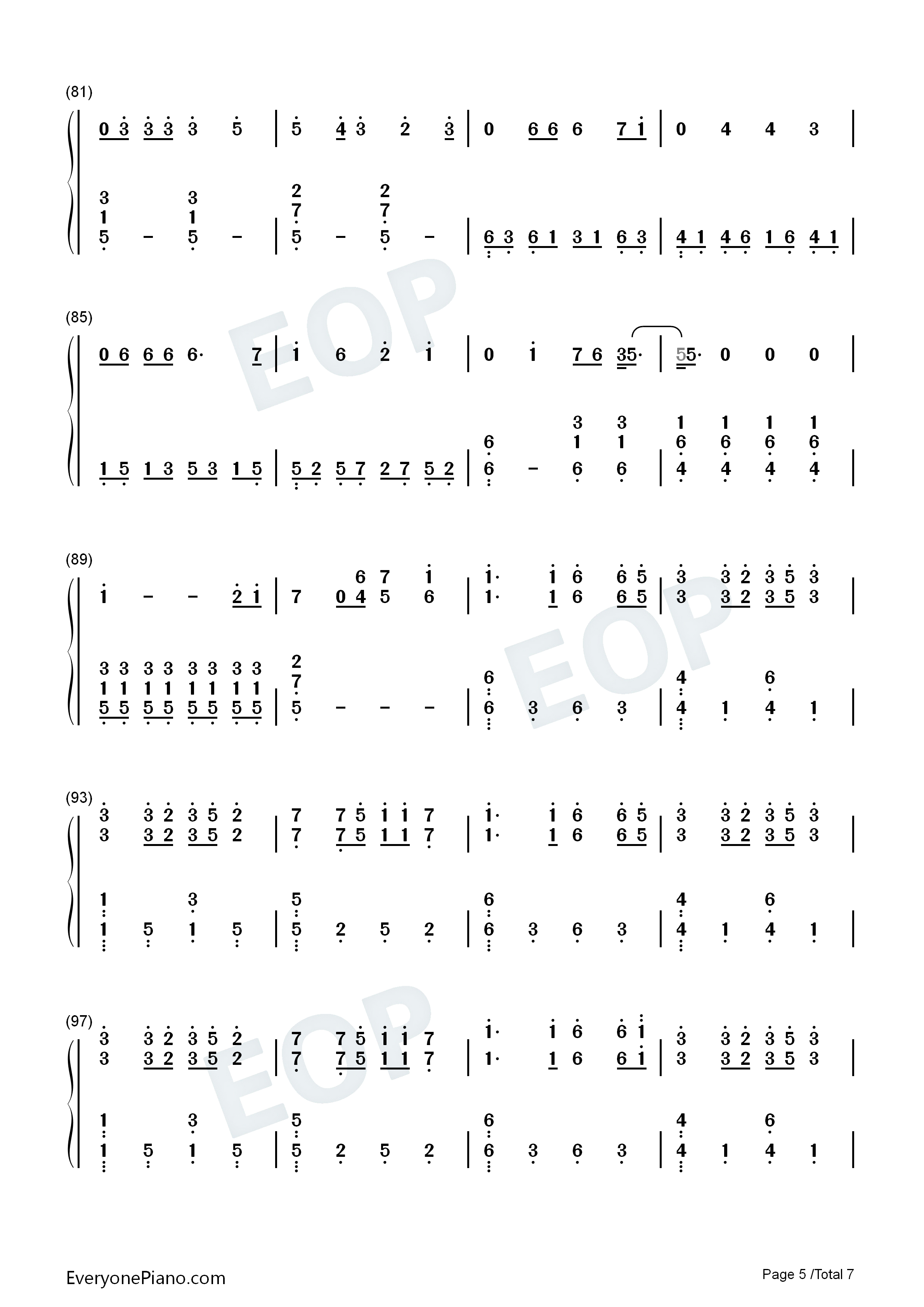 Die_Hard钢琴简谱_Refeci_Emelie_Cyréus演唱