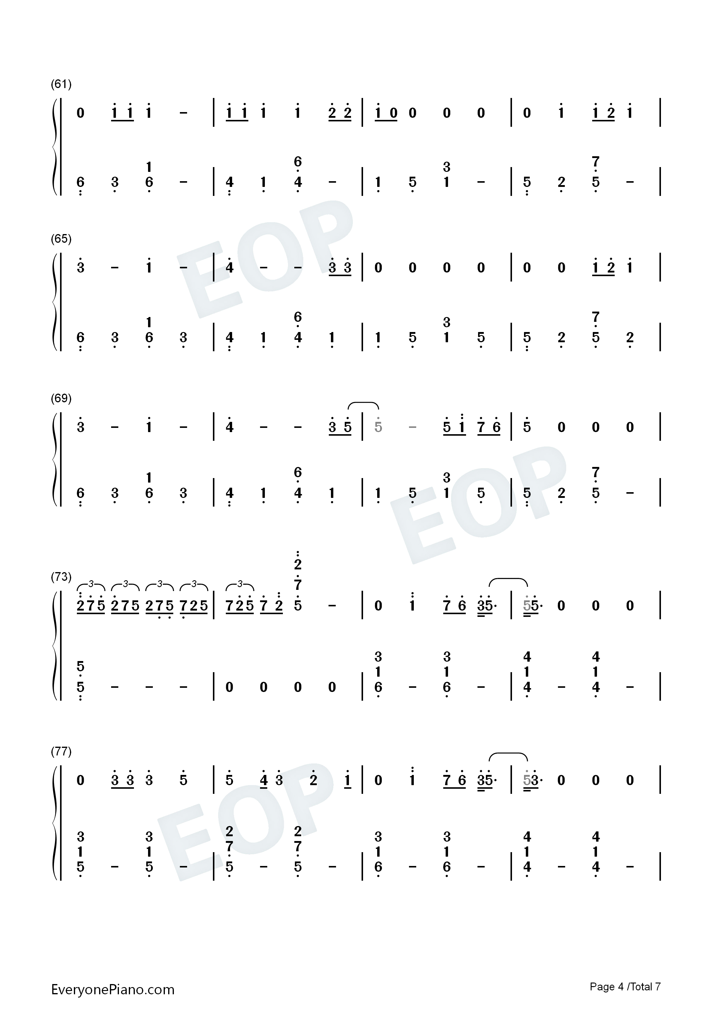 Die_Hard钢琴简谱_Refeci_Emelie_Cyréus演唱