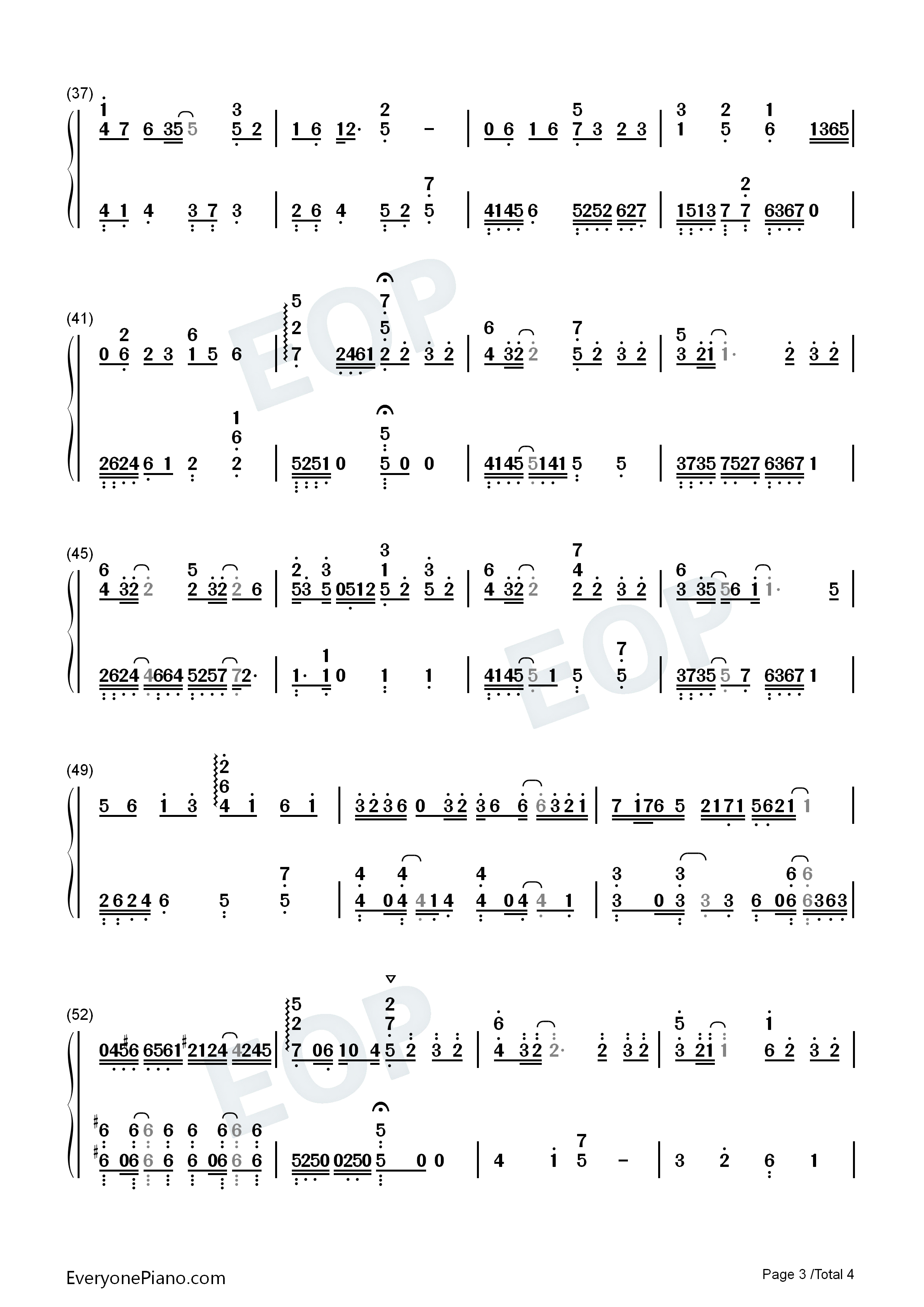 赤子钢琴简谱_于斌演唱