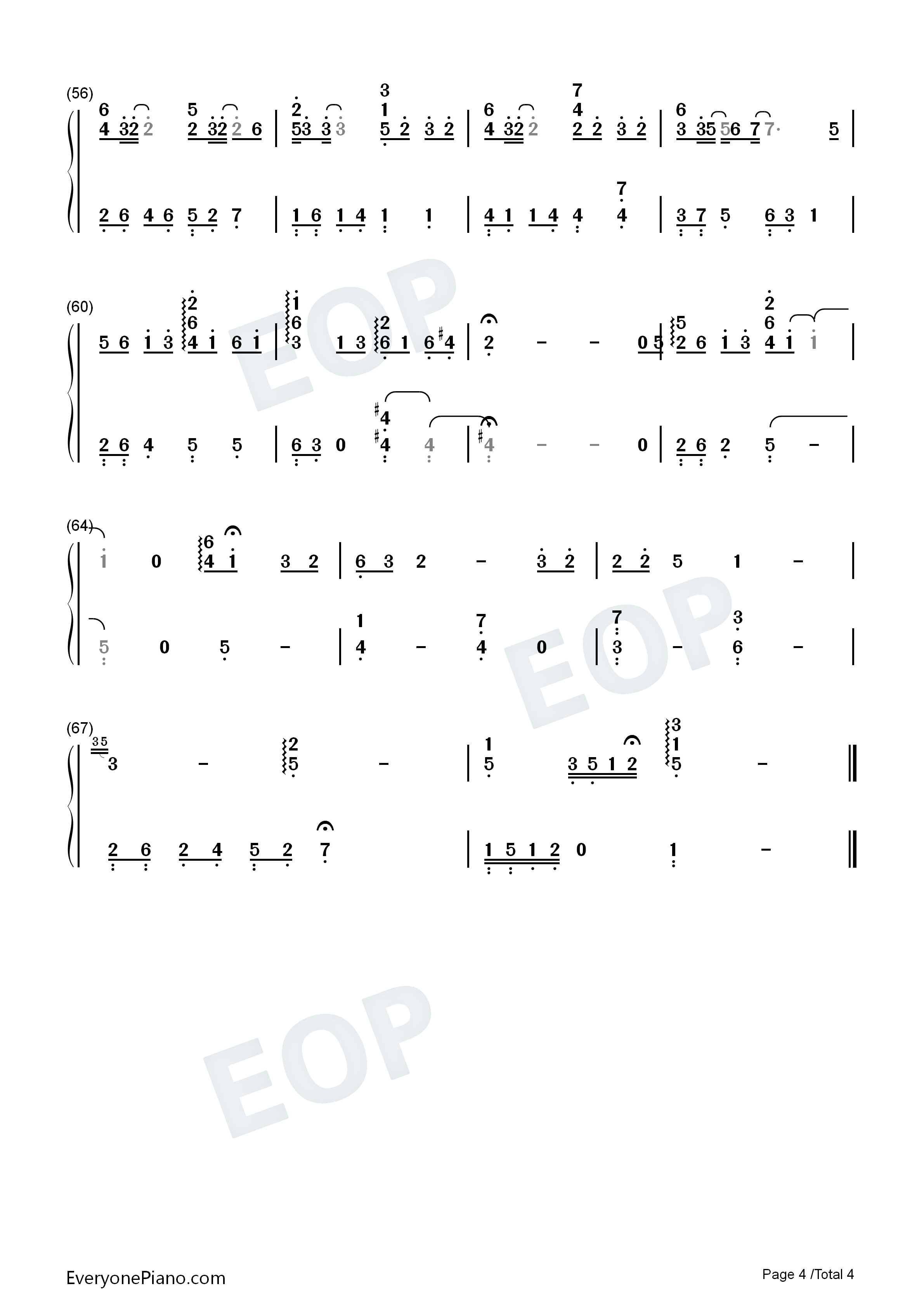 赤子钢琴简谱_于斌演唱