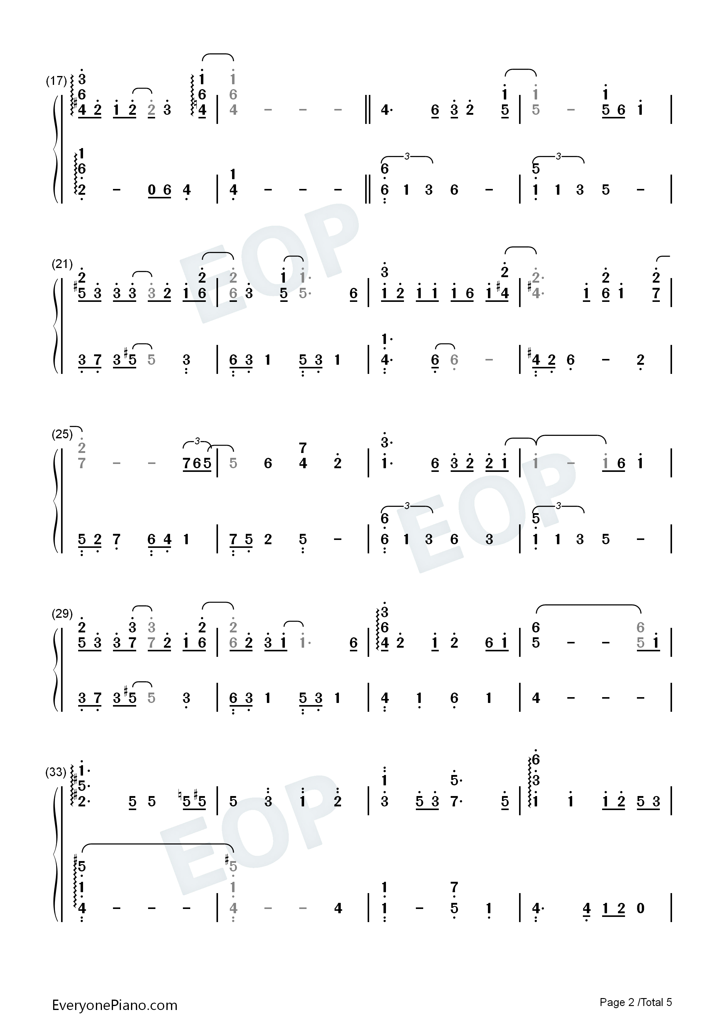 Half_The_World_Away钢琴简谱_Oasis演唱